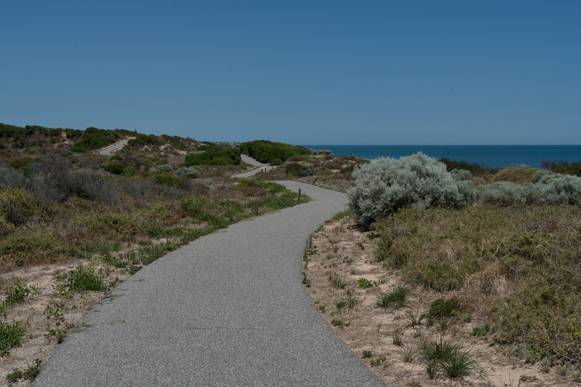 Plate 5: An example of the winding and undulating path of this section, and the views