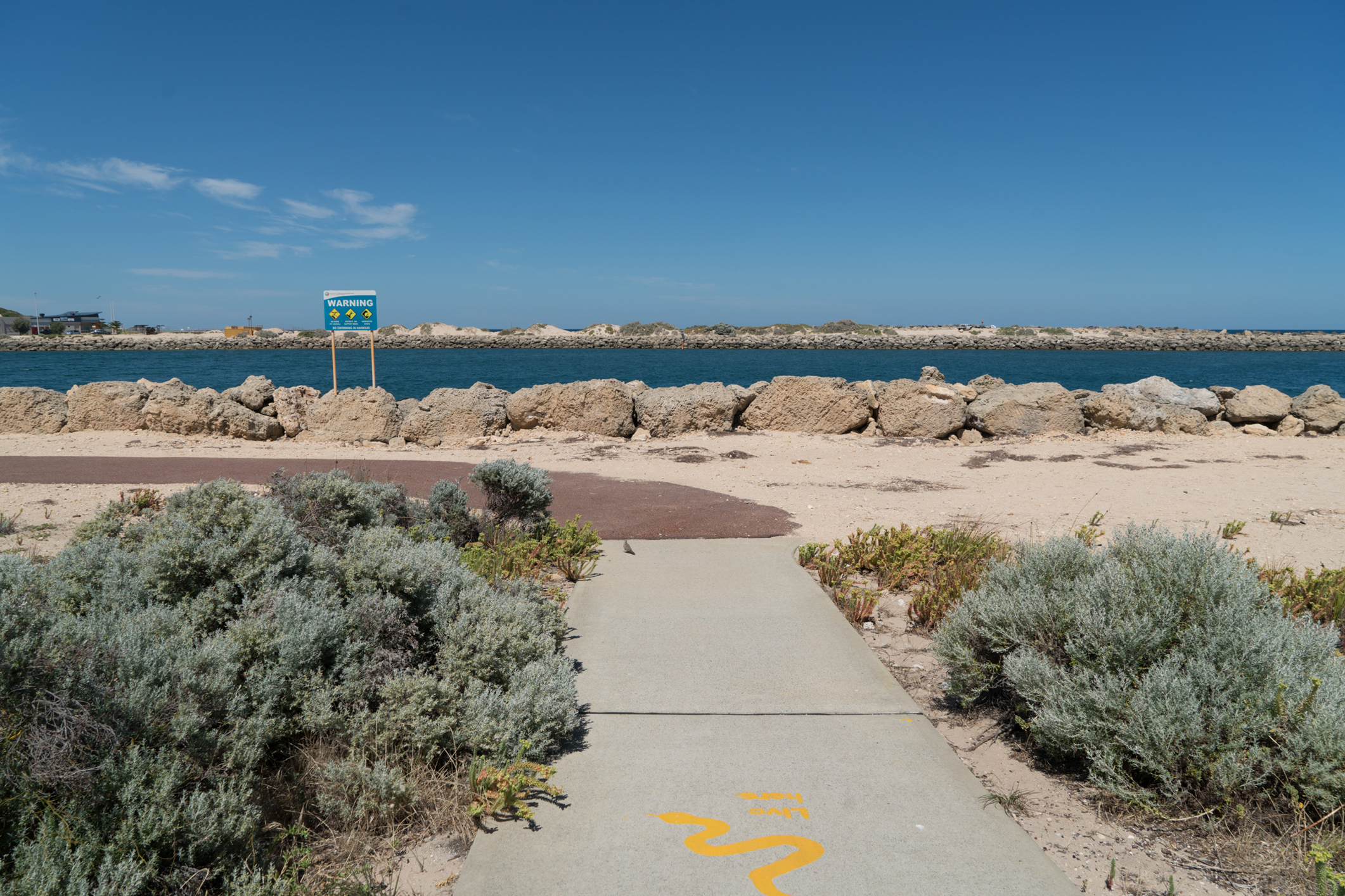 Plate 10: The end of the coastal path at Dawesville Channel
