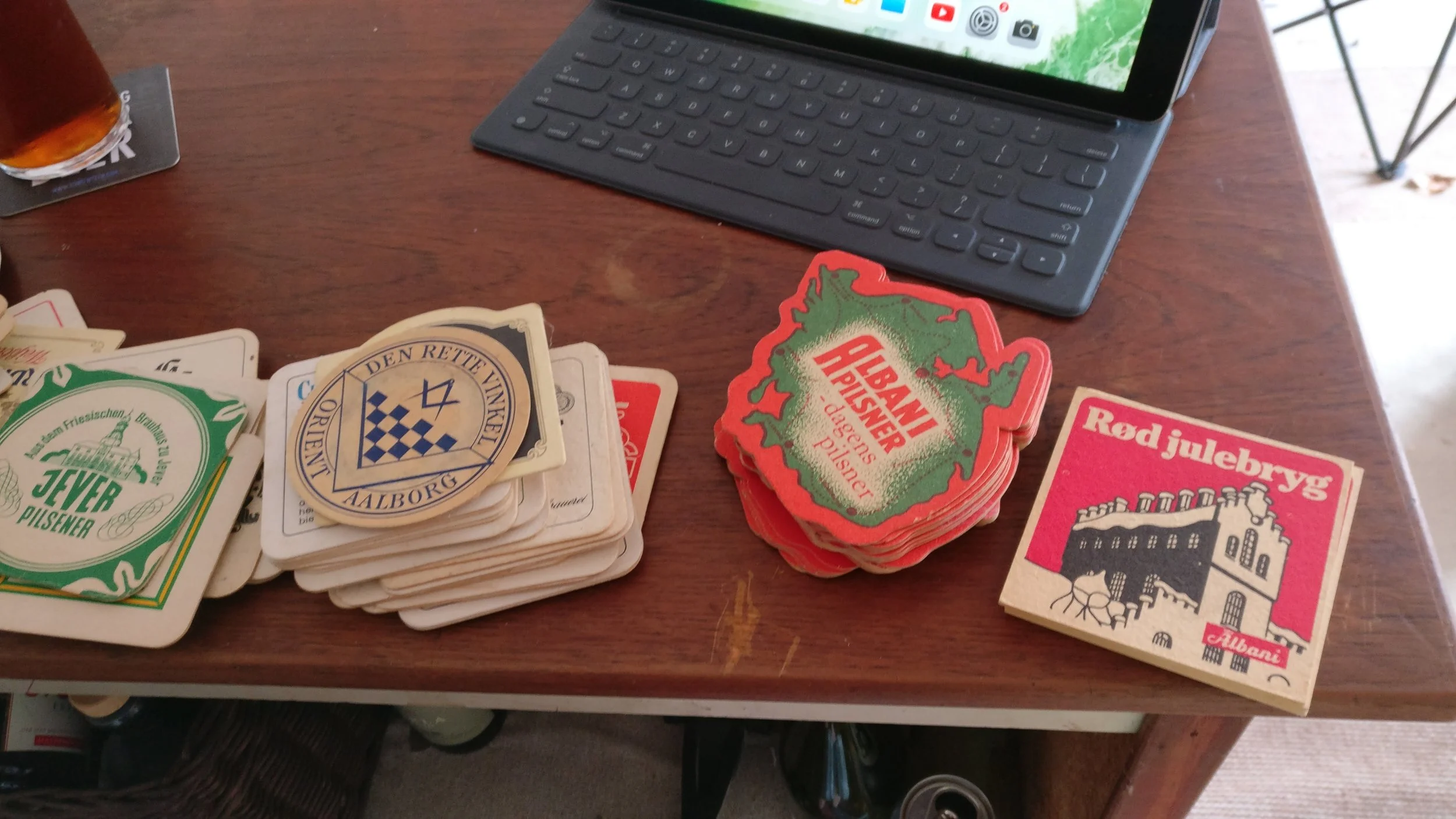 Beer Coaster Archeology in Brewhouse