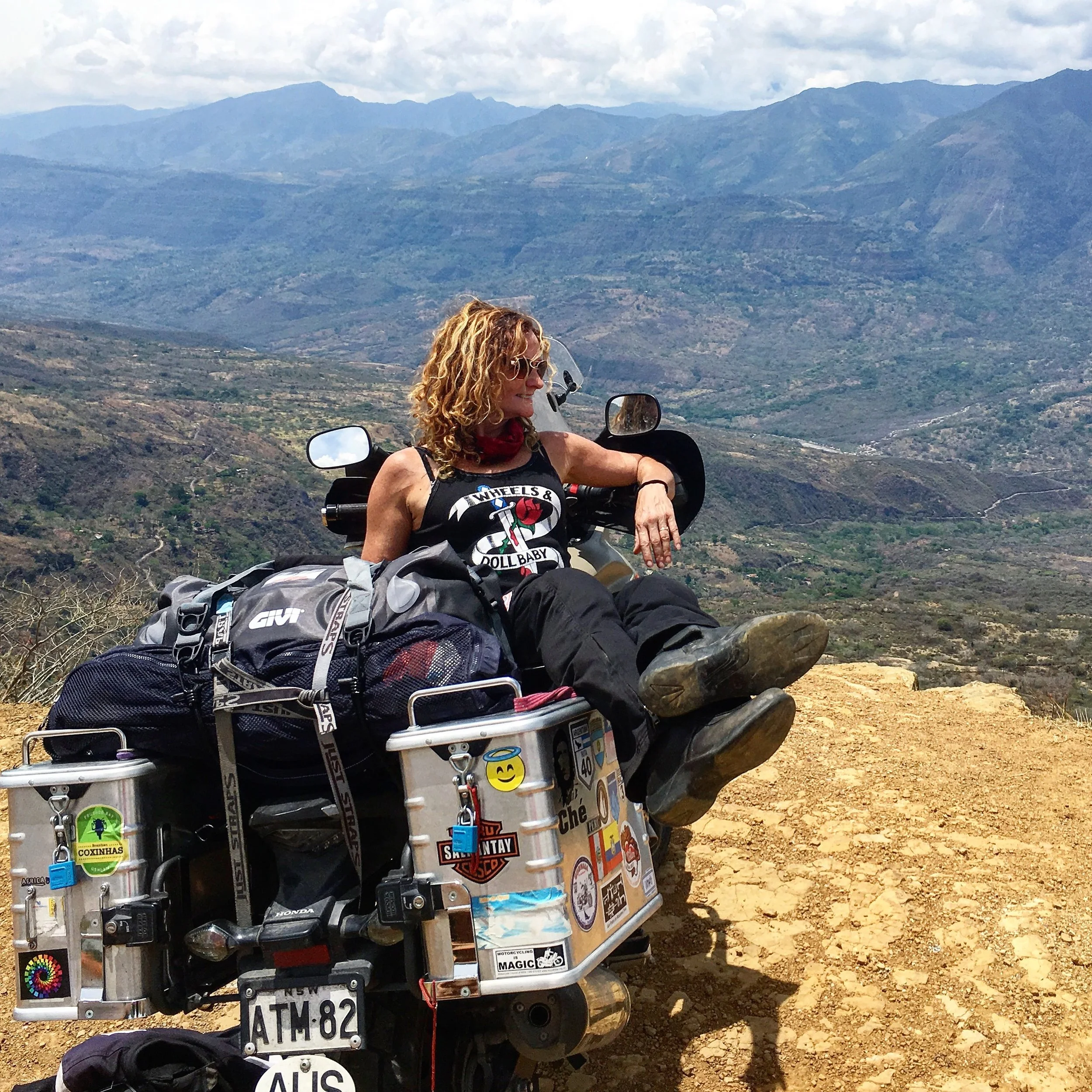 Kicking back in Colombia.