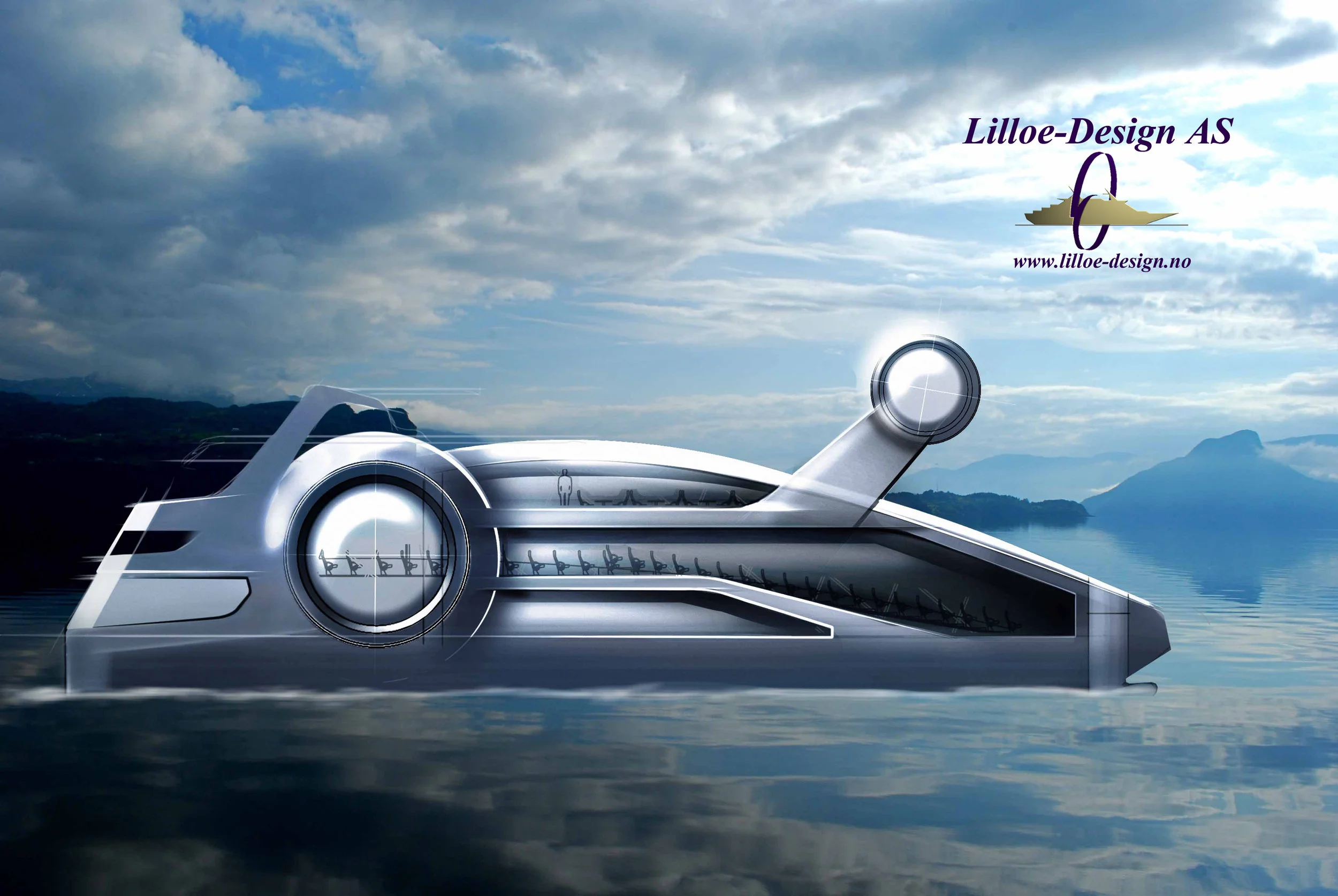 Ultra Modern Tourist Explorer with Hybrid og all Electric Propulsion