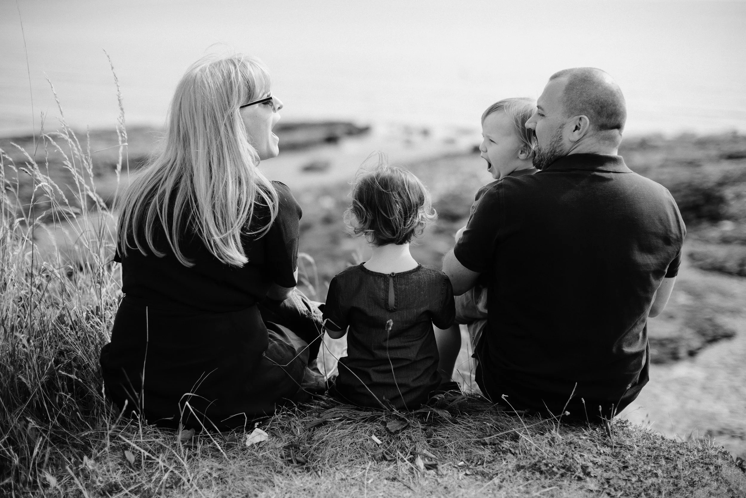 Dublin Family Photographer - A fun family photoshoot at Portmarnock Beach