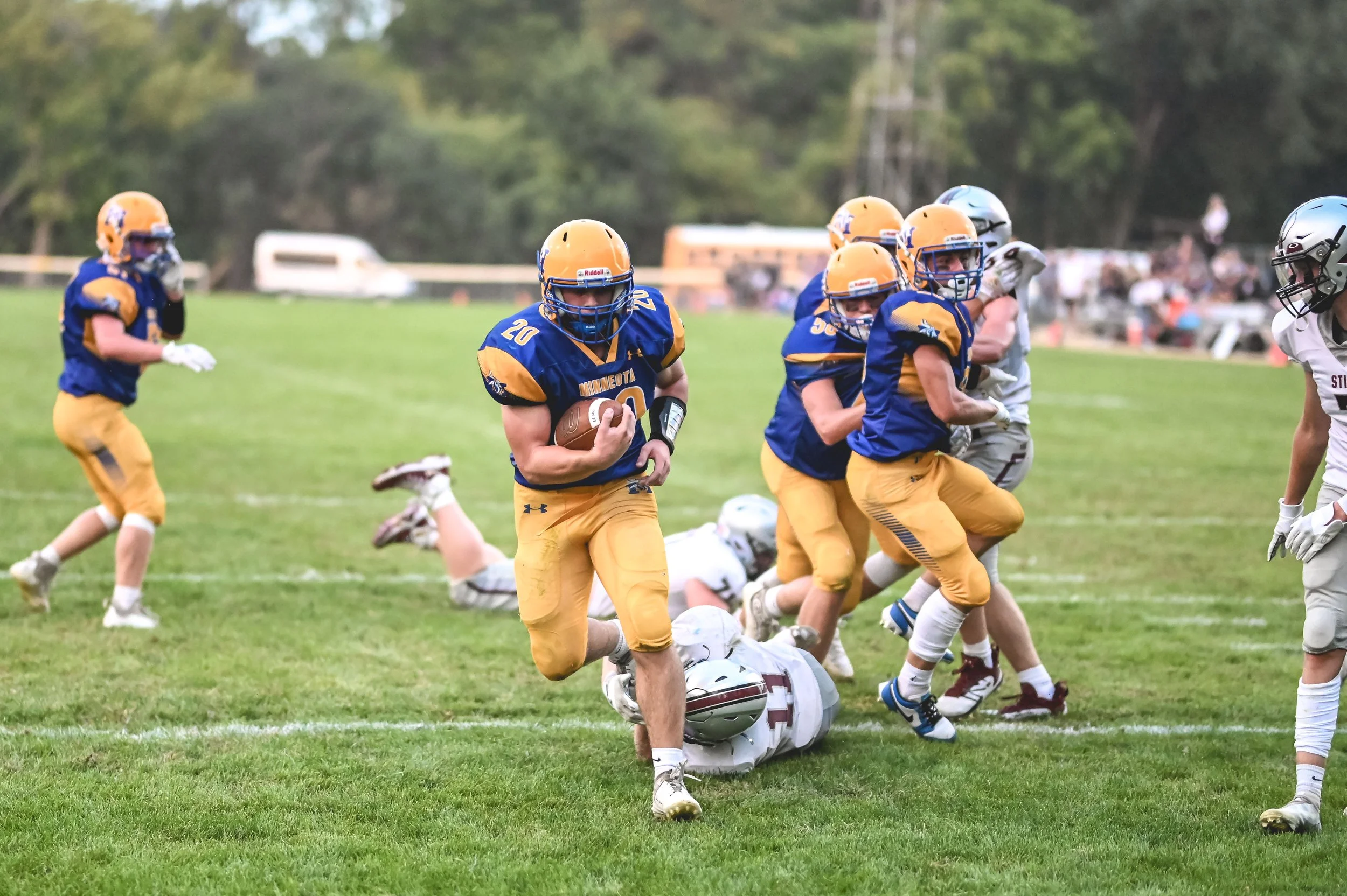 Ryan Meagher breaks through to the endzone.JPG