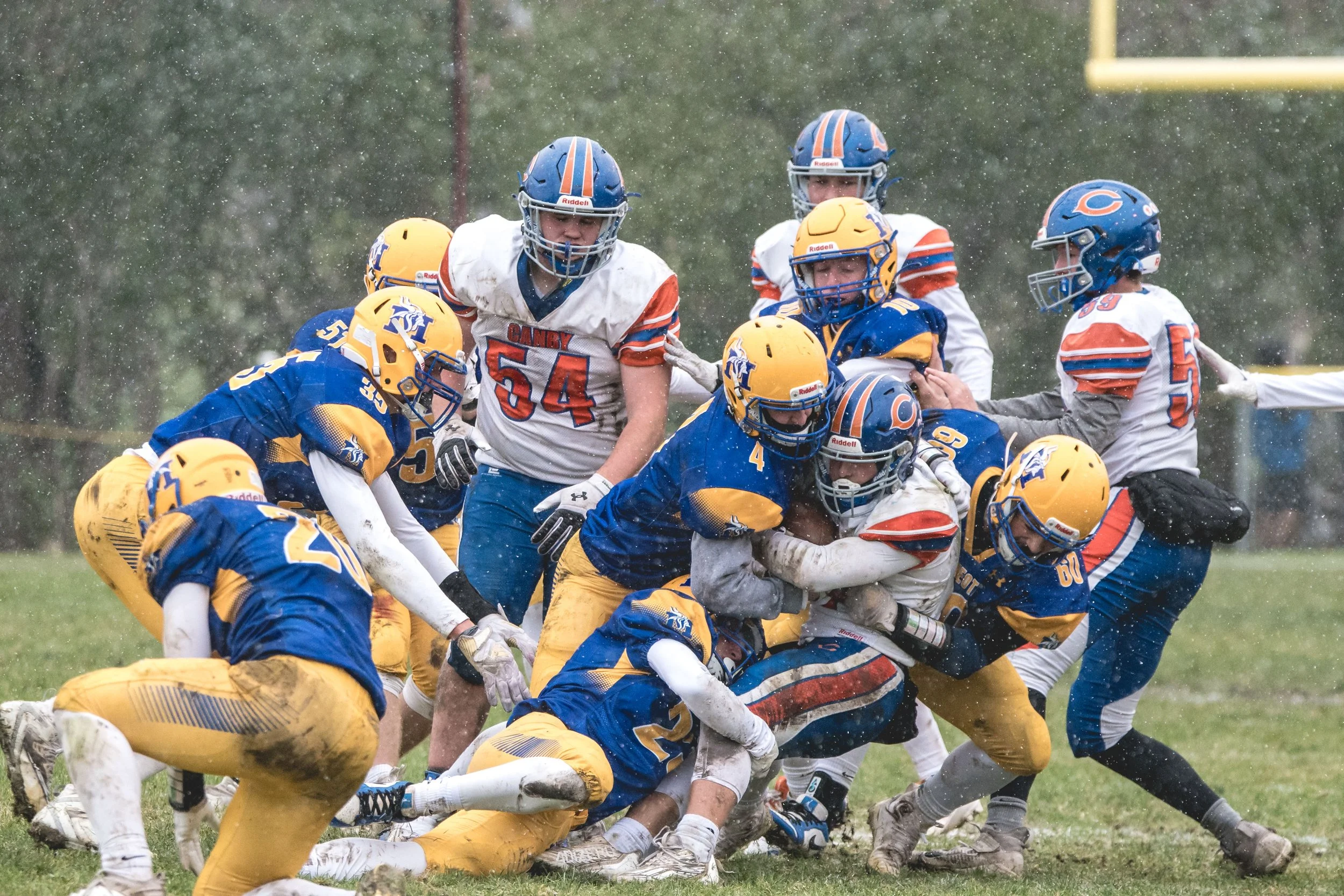 Dylan Houseman is swarmed by a boatload of Vikings.JPG