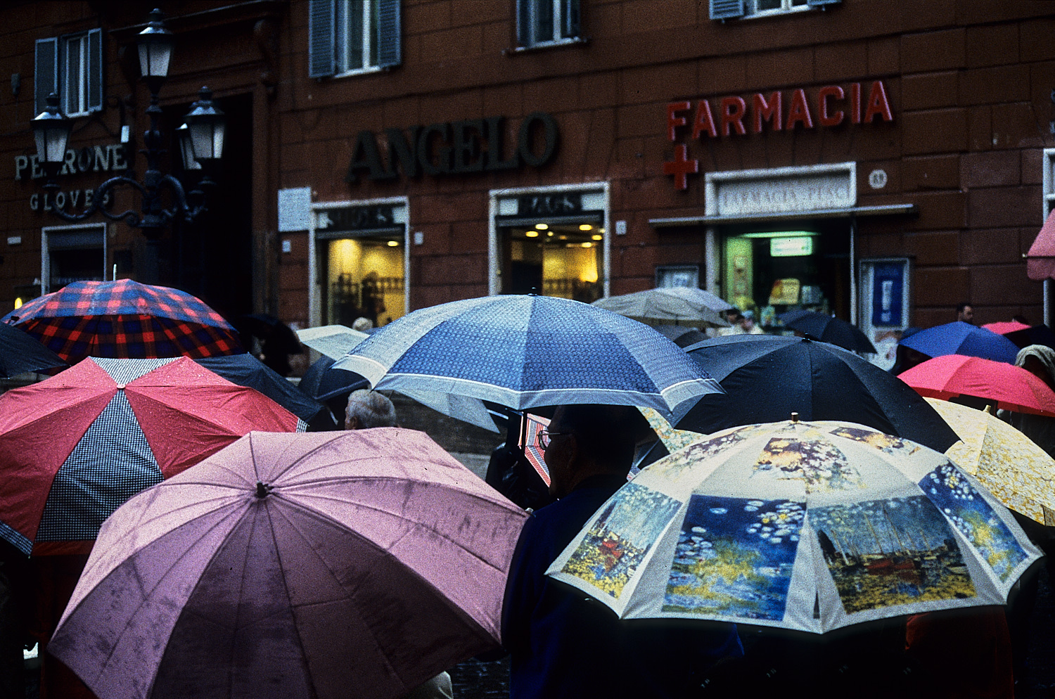 Busy at the farmacia...