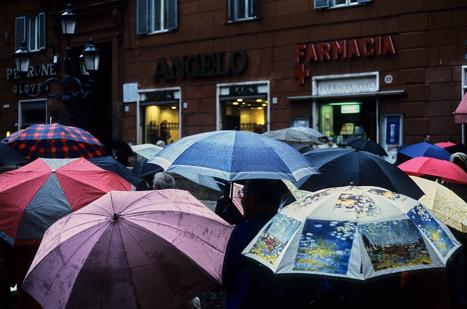 Busy at the farmacia...