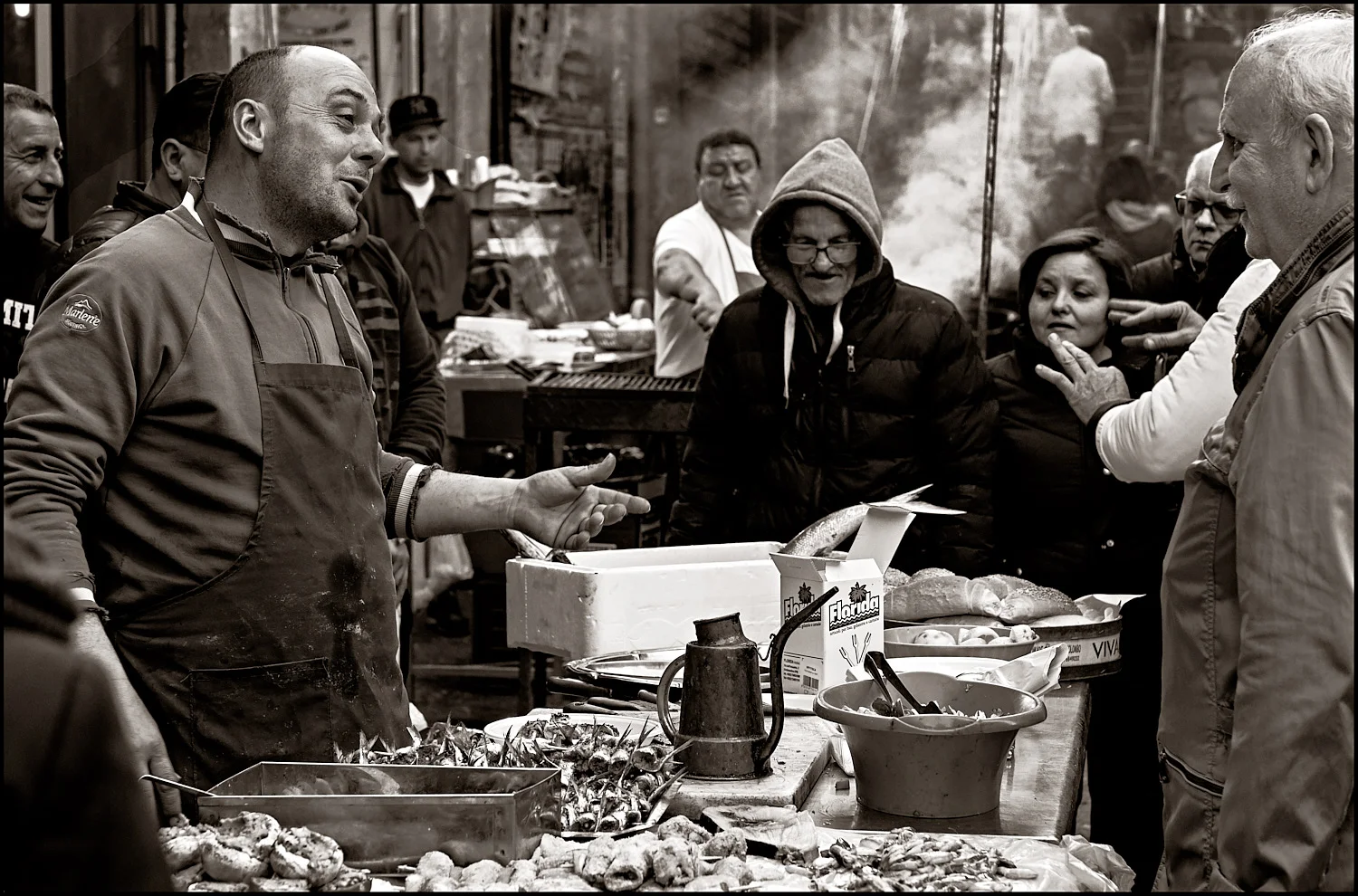 At the snackbar, Palermo style...