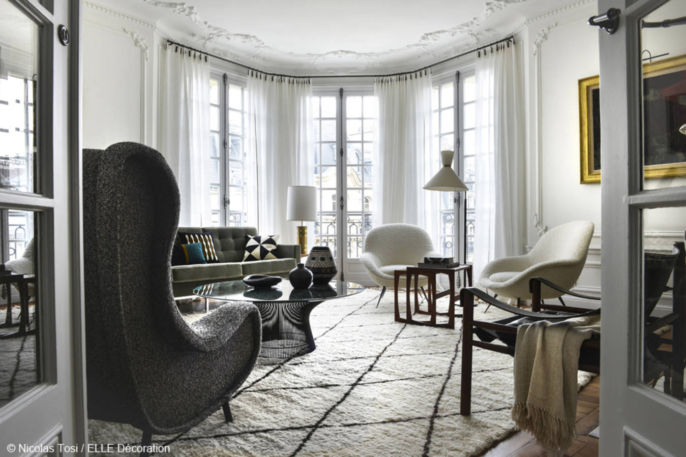 Typical Parisian apartment for Elle Décoration