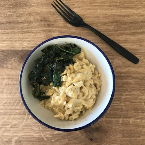 Butternut Mac &amp; Spicy Kale