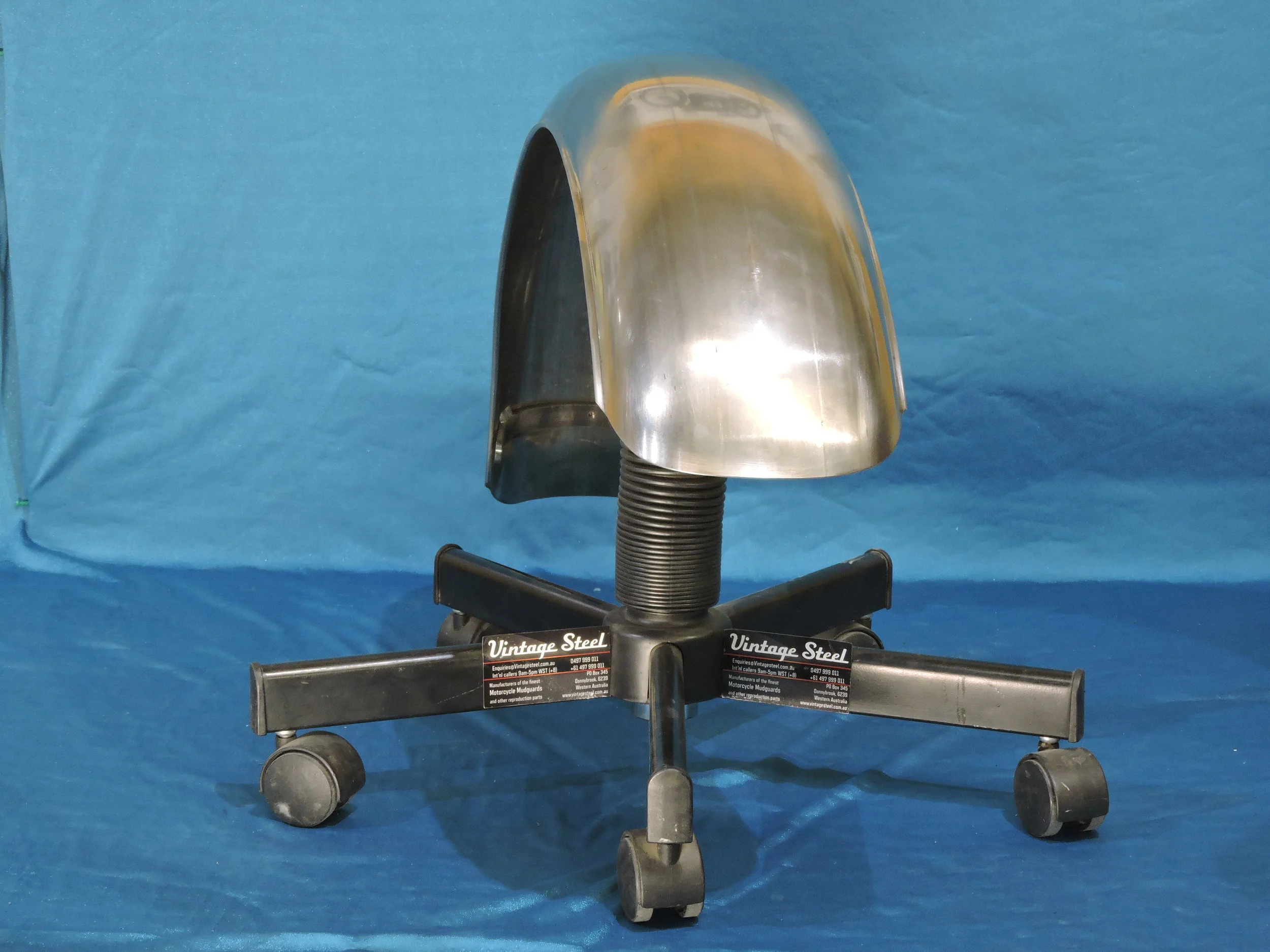 Vintage Steel — Indian Vintage Motorcycle Fender Military 741 Front