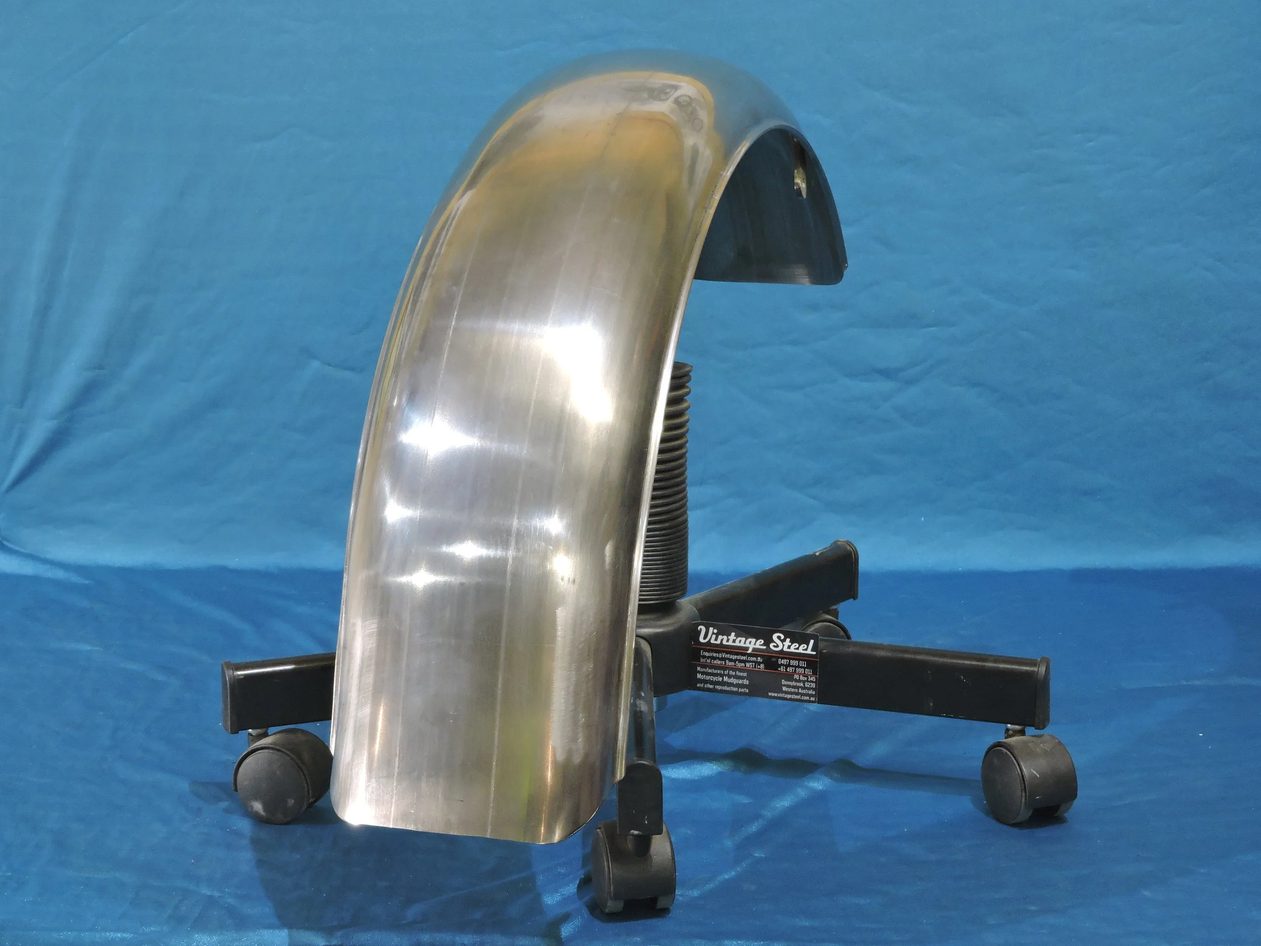 Vintage Steel — Indian Vintage Motorcycle Fender Military 741 Front