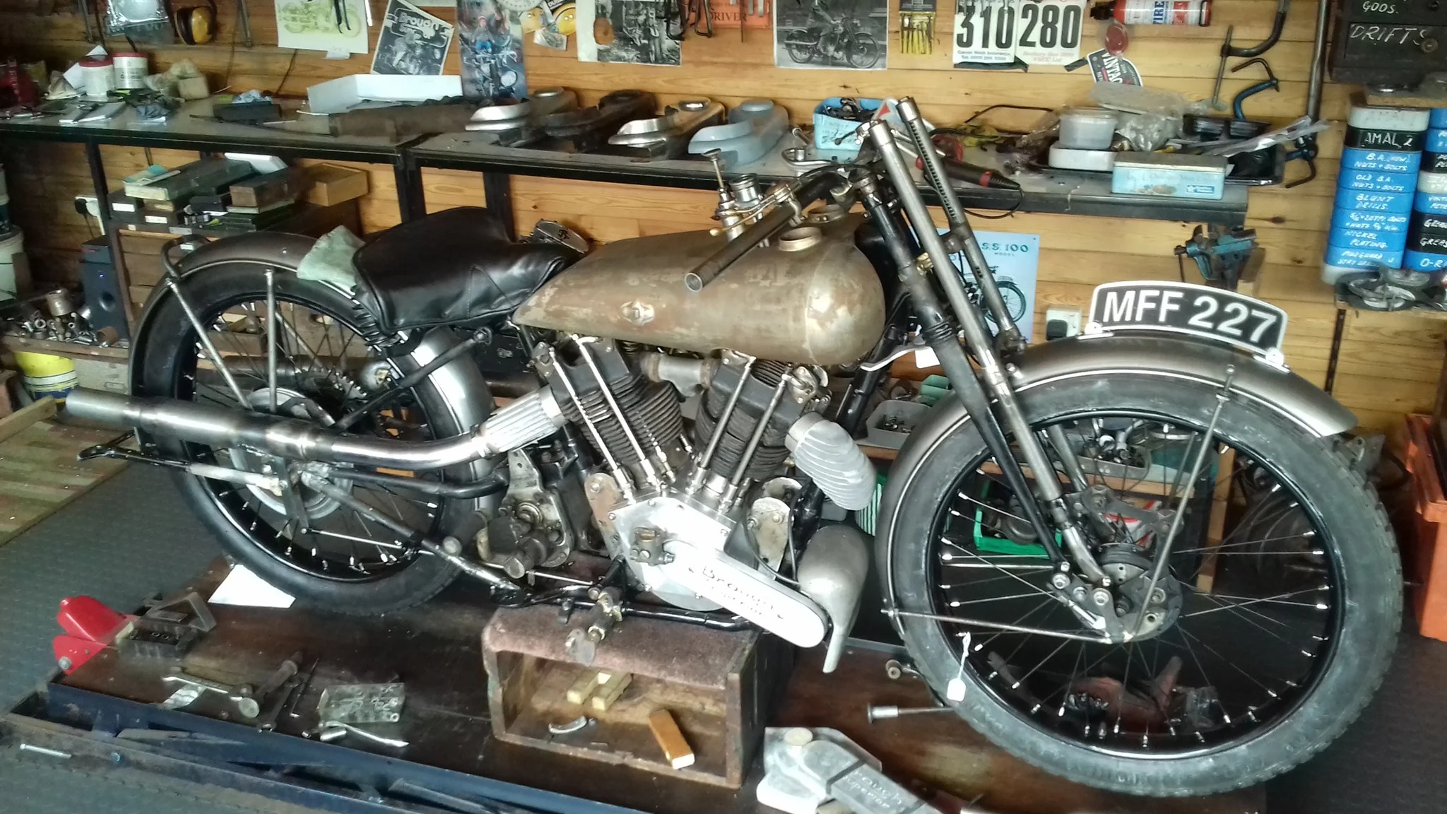Vintage Steel — Brough Superior Racer 1920's #16-1