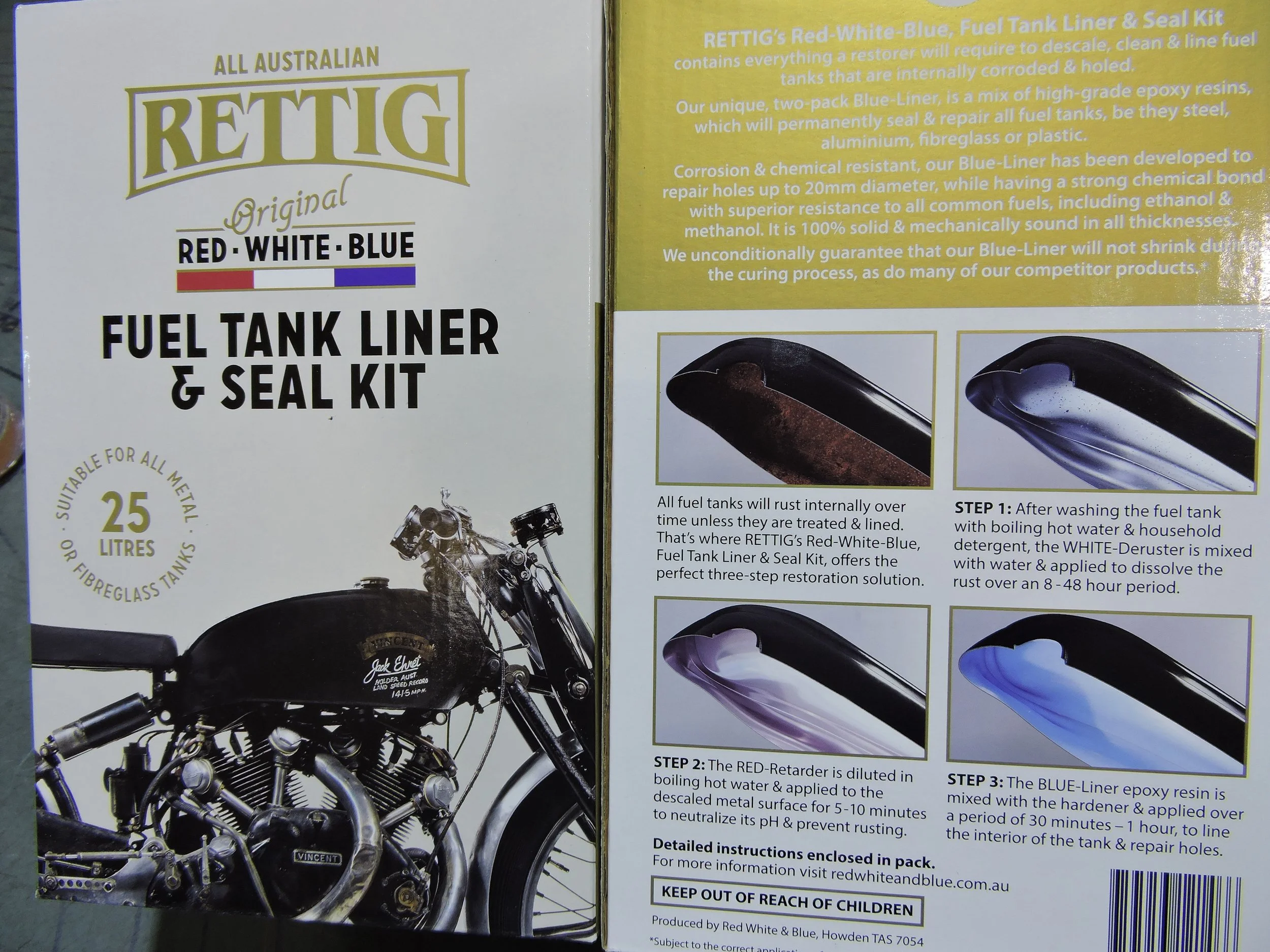 Red White and Blue Tank Liner