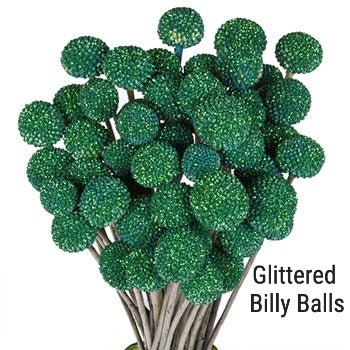 Glitter Green Billy Balls