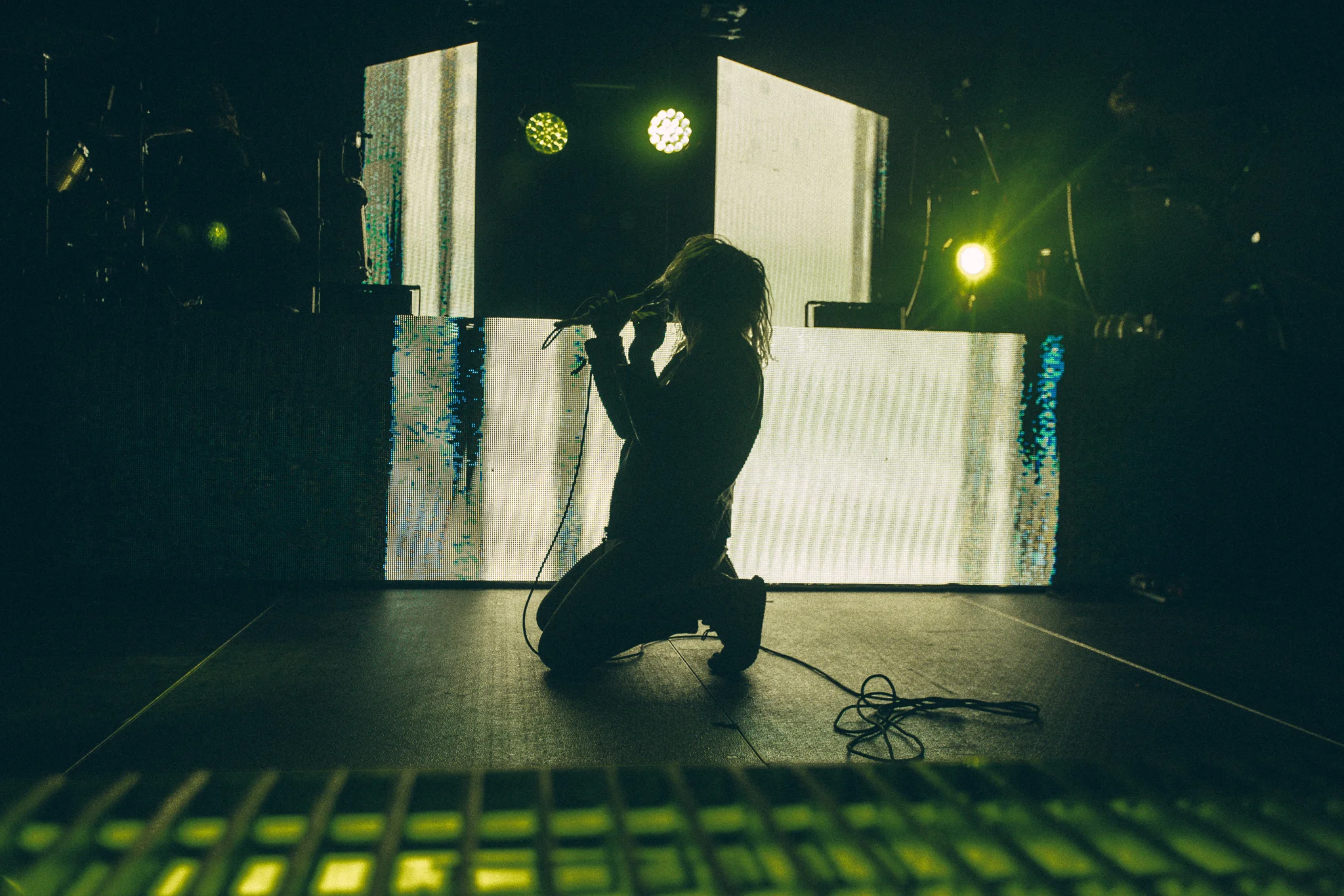Underoath - Erase Me Tour - Tampa, FL I took a bit of a silent hiatus from photography in September and was incredibly rusty when this show came around. I was nervous about how to move around and what angles to shoot at to avoid getting in other photographer’s shots and as a result 98% of my shots from this show aren’t the best. During the end of the last song I was allowed in the photo pit for I got sick of the same “acceptable/minimally invasive places” and lifted my camera over the ego riser and got this shot. It was exciting capture something like this in 5 seconds and this moment definitely re-ignited a fire in me for music photography again.