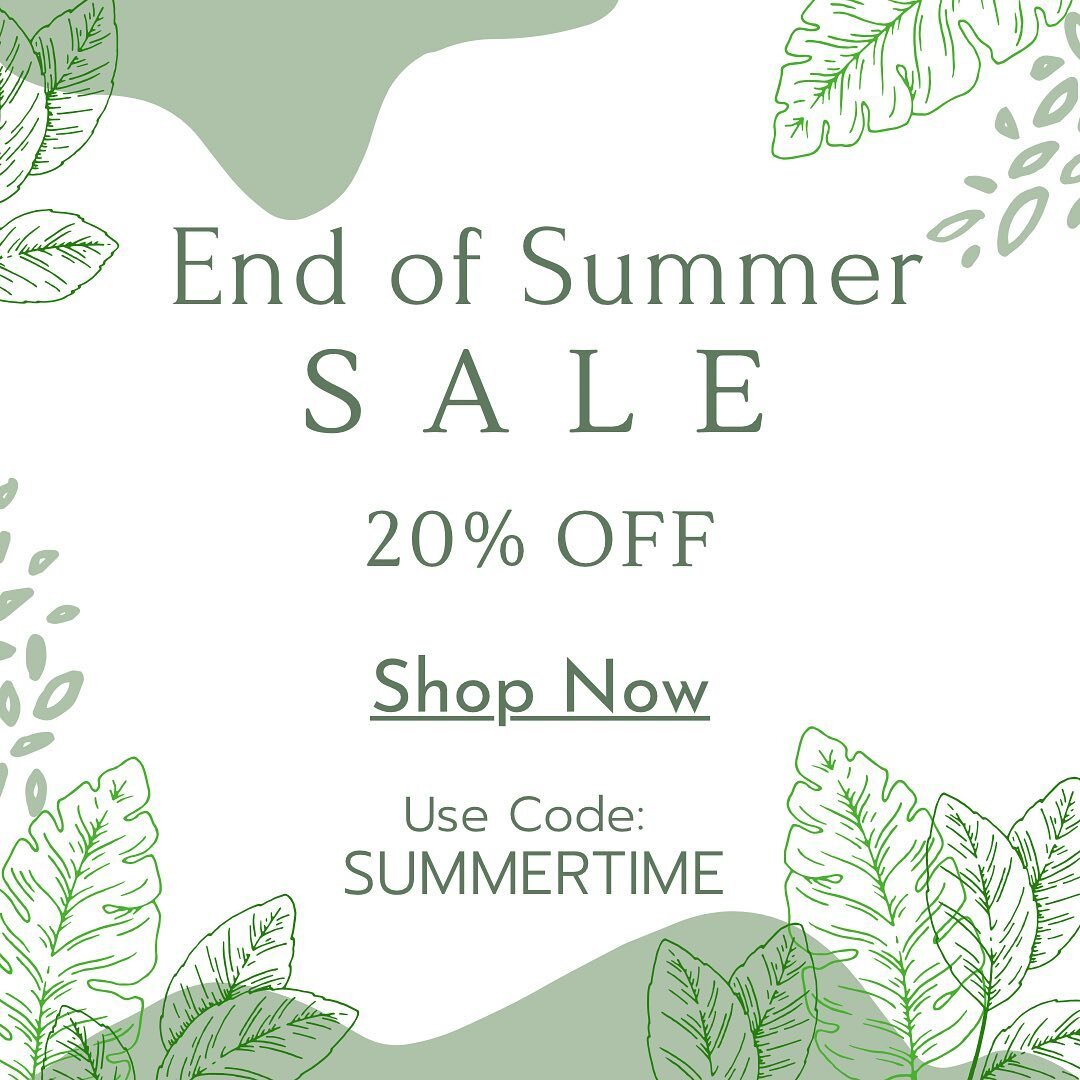 Hey Friends, 

I&rsquo;m having a big SALE - now through the end of August. 
Use code: SUMMERTIME  on the website. 

BIG NEWS here - I am slowly winding down my apothecary business and am eager to move some product!

If you have any need or interest 