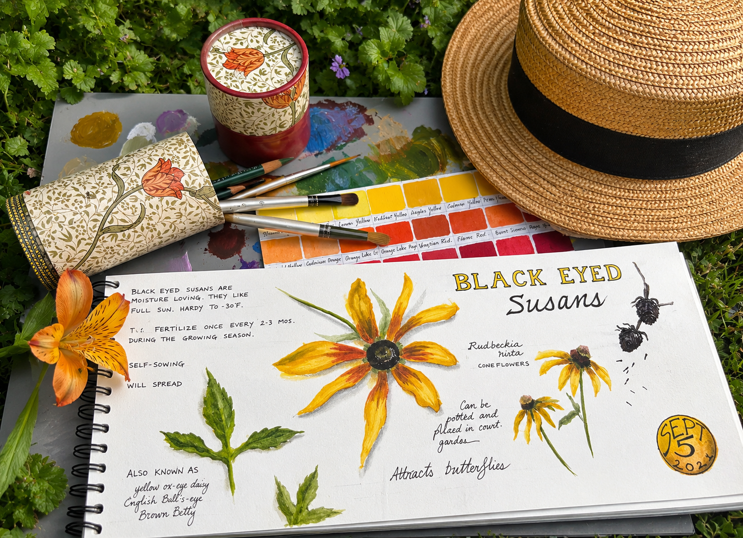 Creating a Garden Journal in Gouache