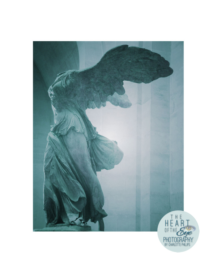 "Winged Victory of Samothrace Statue"  at Louvre, Paris, France