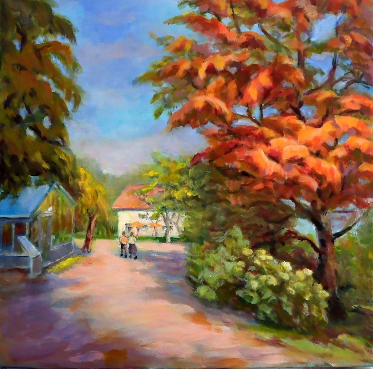 Going to the Cafe - Edwards Gardens