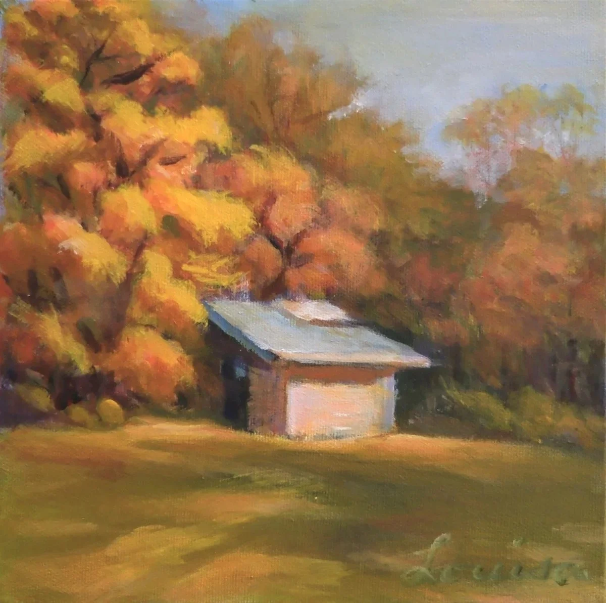 Little Hut in Fall - Edwards Gardens