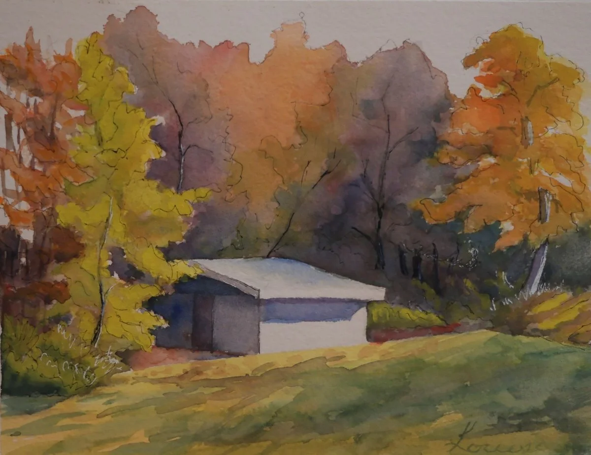 Surrounding by Fall Colors - Edwards Gardens