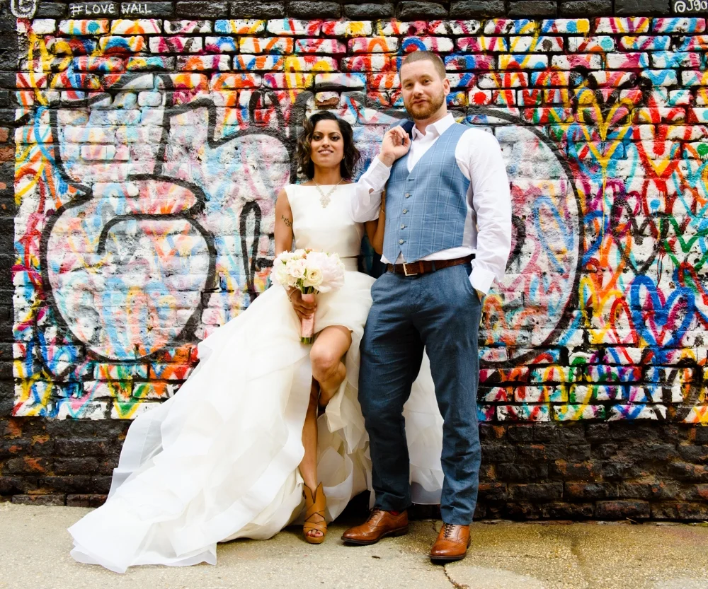 Shelly And Jax were so much fun to follow around Manhattan, she's definetly an out of the box artistic bride!