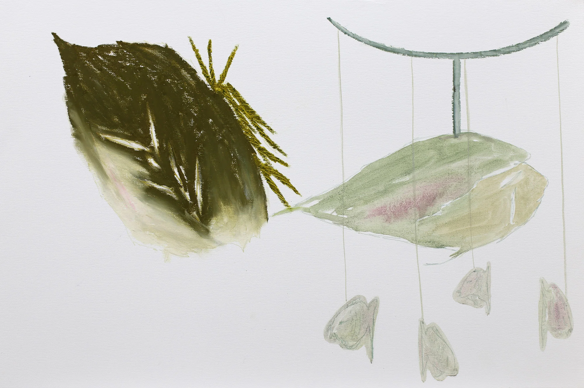   Vulnerable drawing #156    2013, Oil on terra paper, 30x42cm  