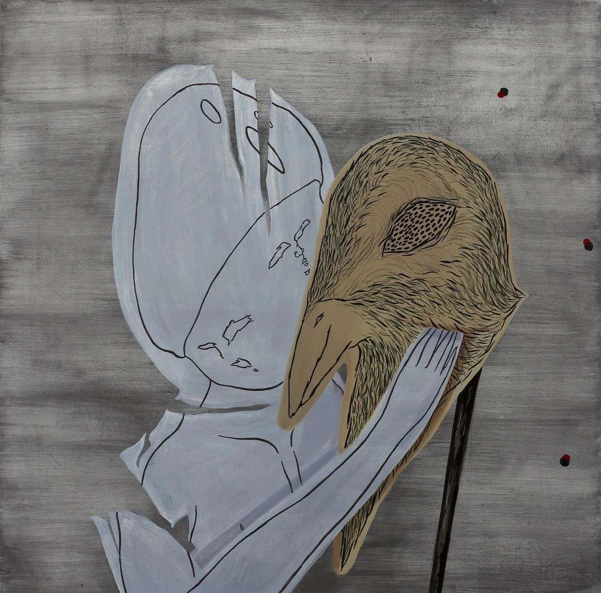   Falling     2014, Oil on canvas, 60x60cm  