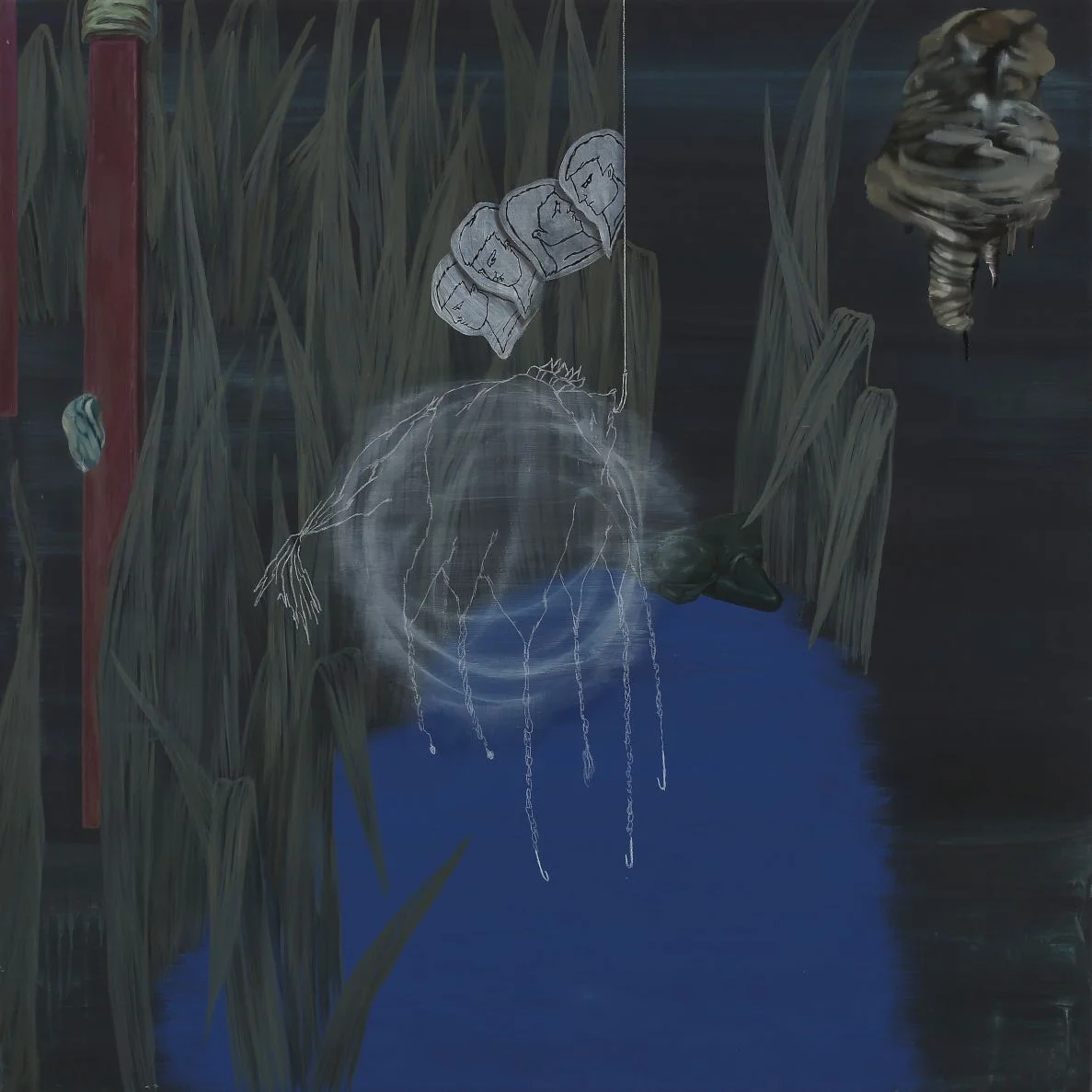   A white thing    2014, Oil on canvas, 60x60cm  