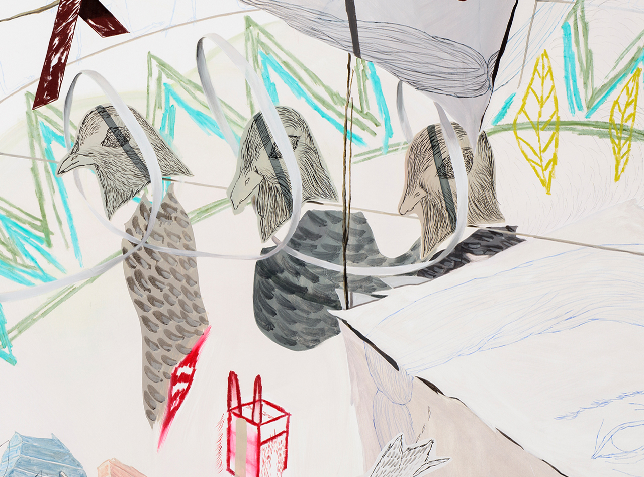 Vulnerable drawing #650 - one dimensional responses of future, grandma, and complexity Detail