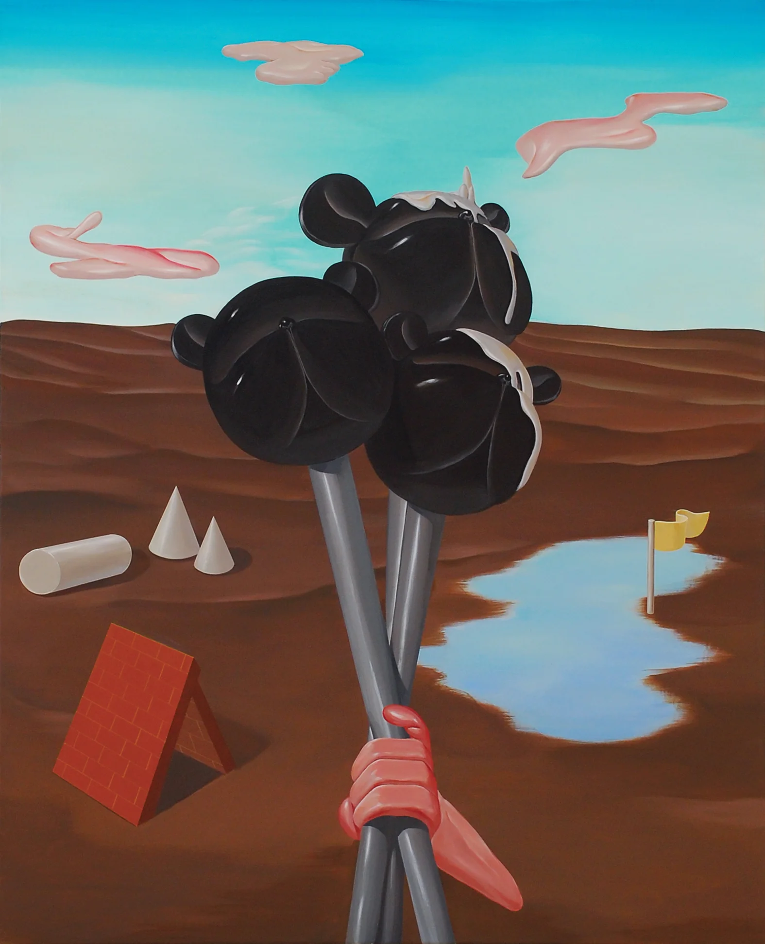 Floating_b 2009, Acrylic on canvas, 91x73cm