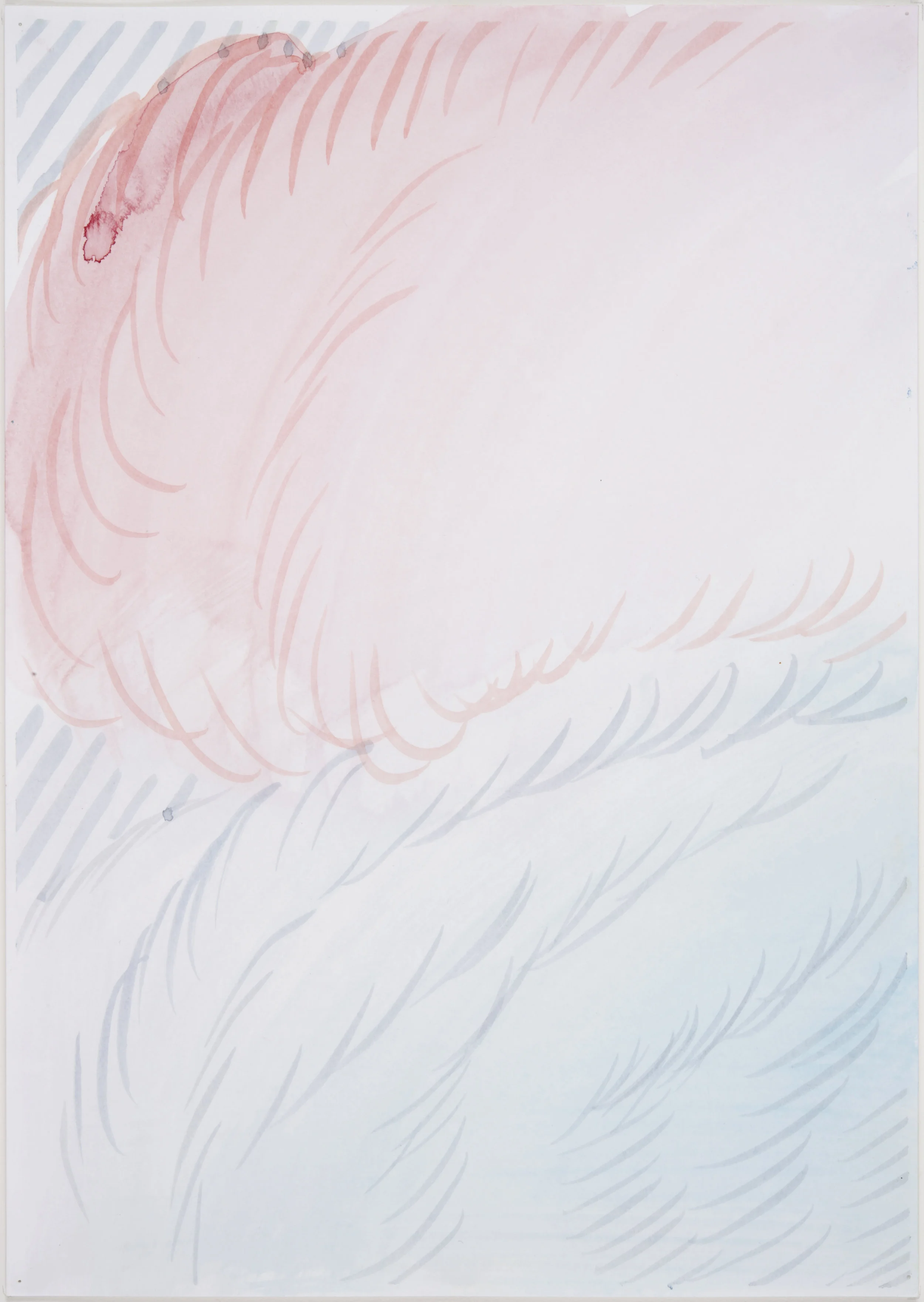 Cloud nobody cares (V/P #31) 2016, Watercolour on paper, 30x21cm 