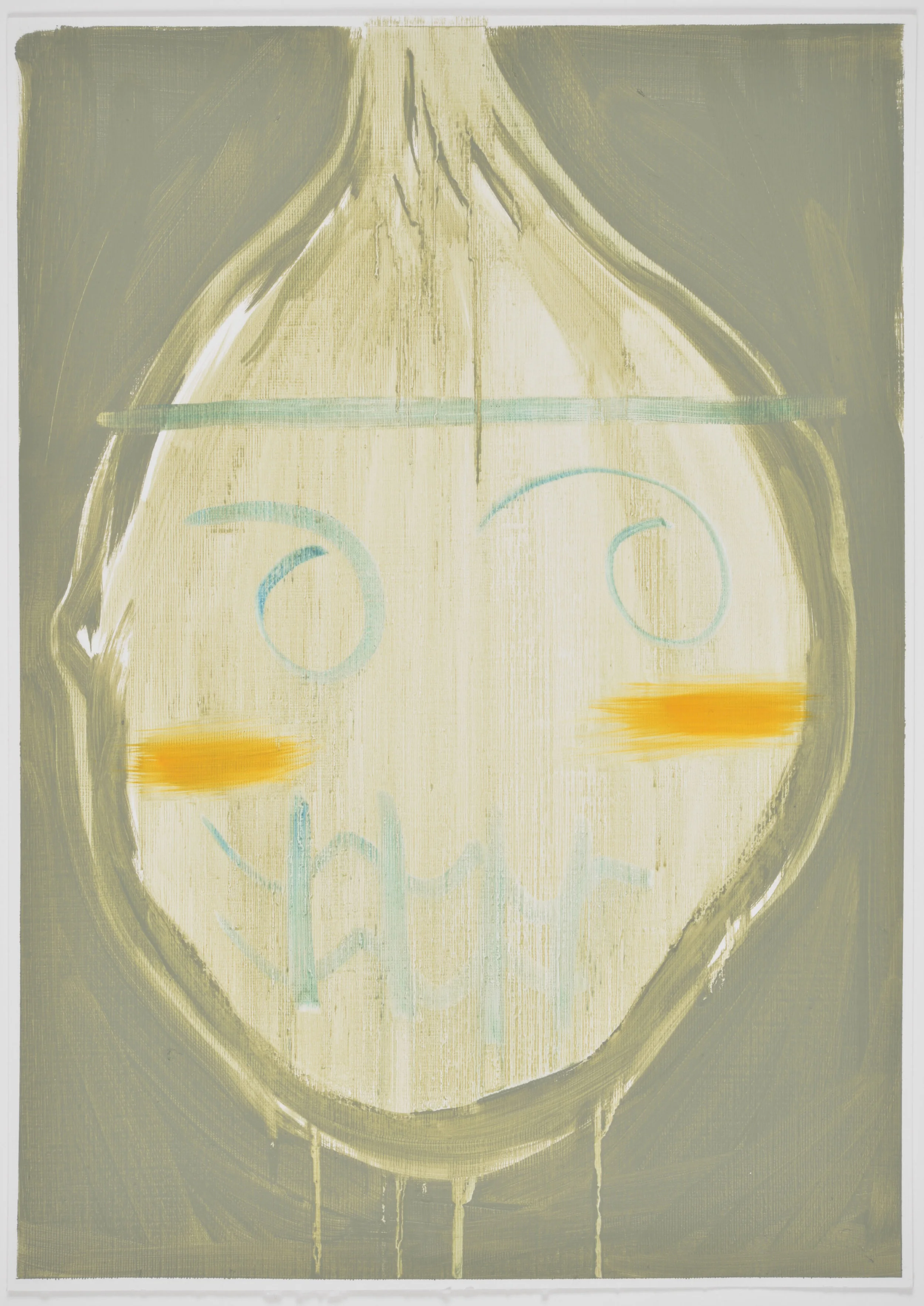 Versatile plumber (V/P #18) 2016, Oil on paper, 36x26cm