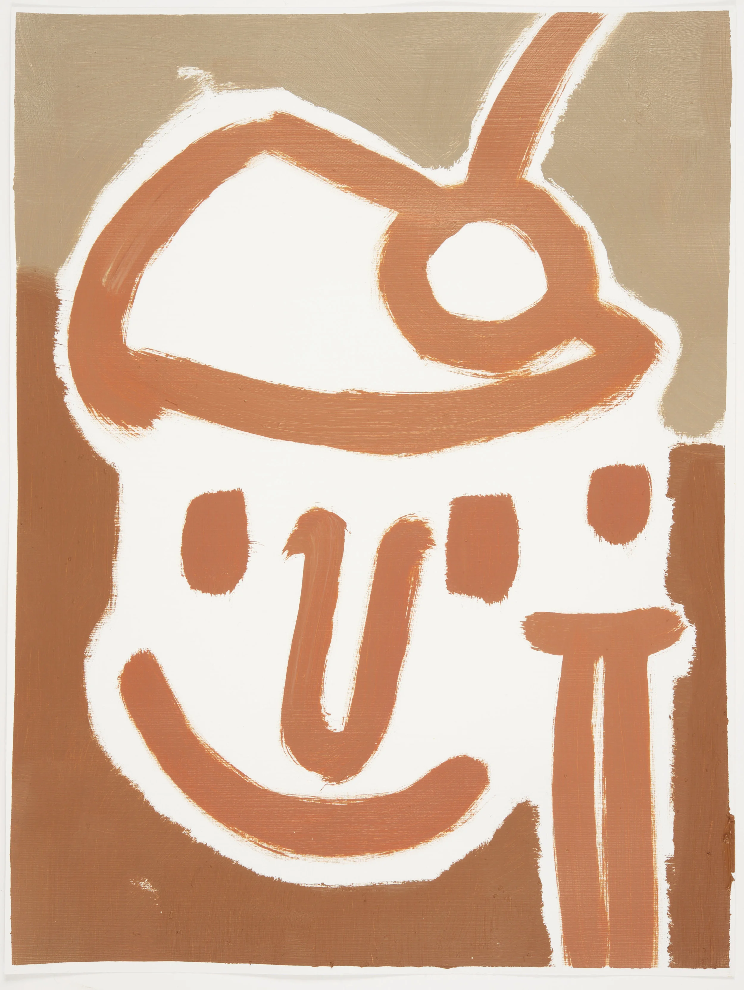 Leftover 3 (V/P #64) 2016, Oil on paper, 42x35cm