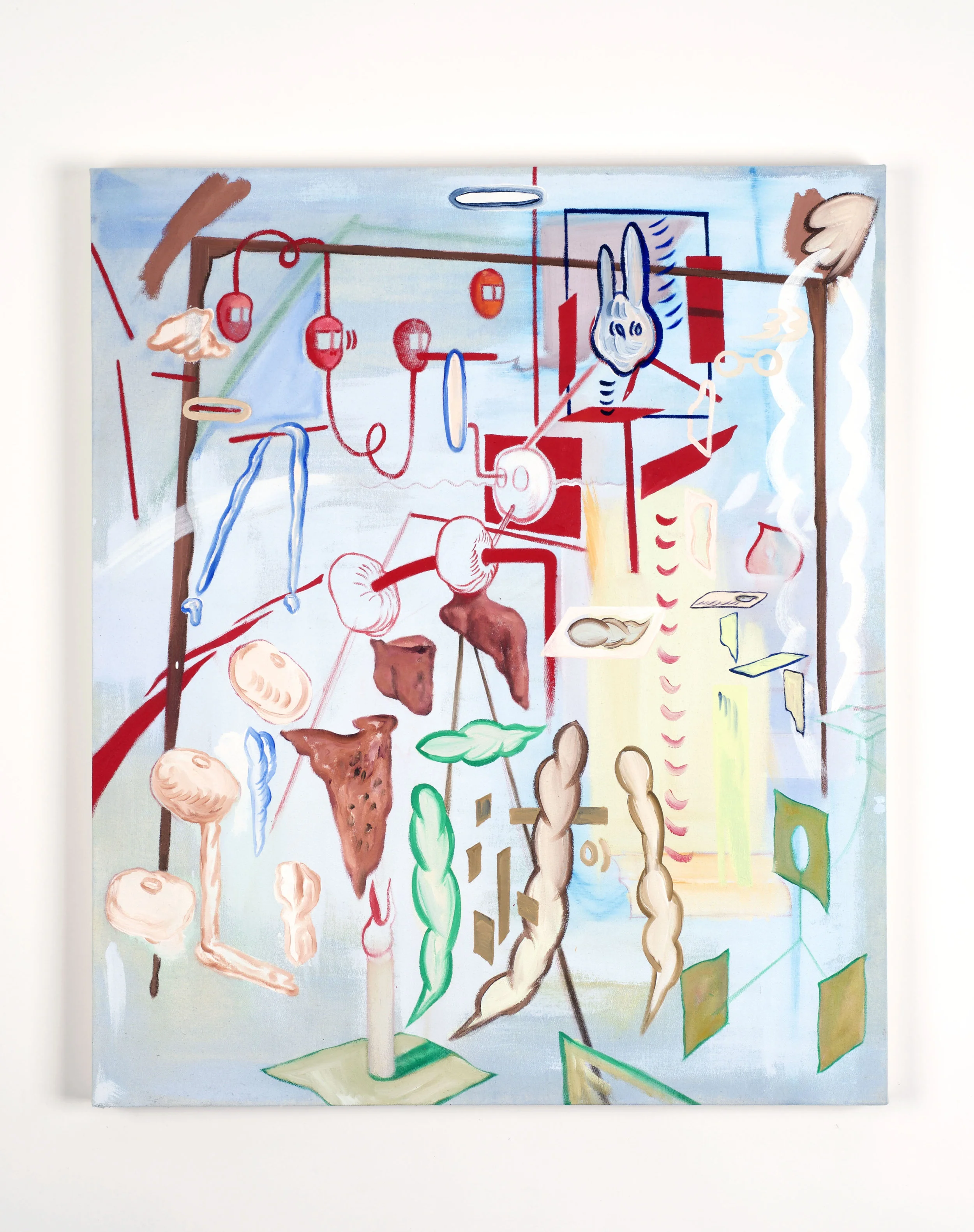 Explanatory speech 2017, Oil on canvas, 83x70cm