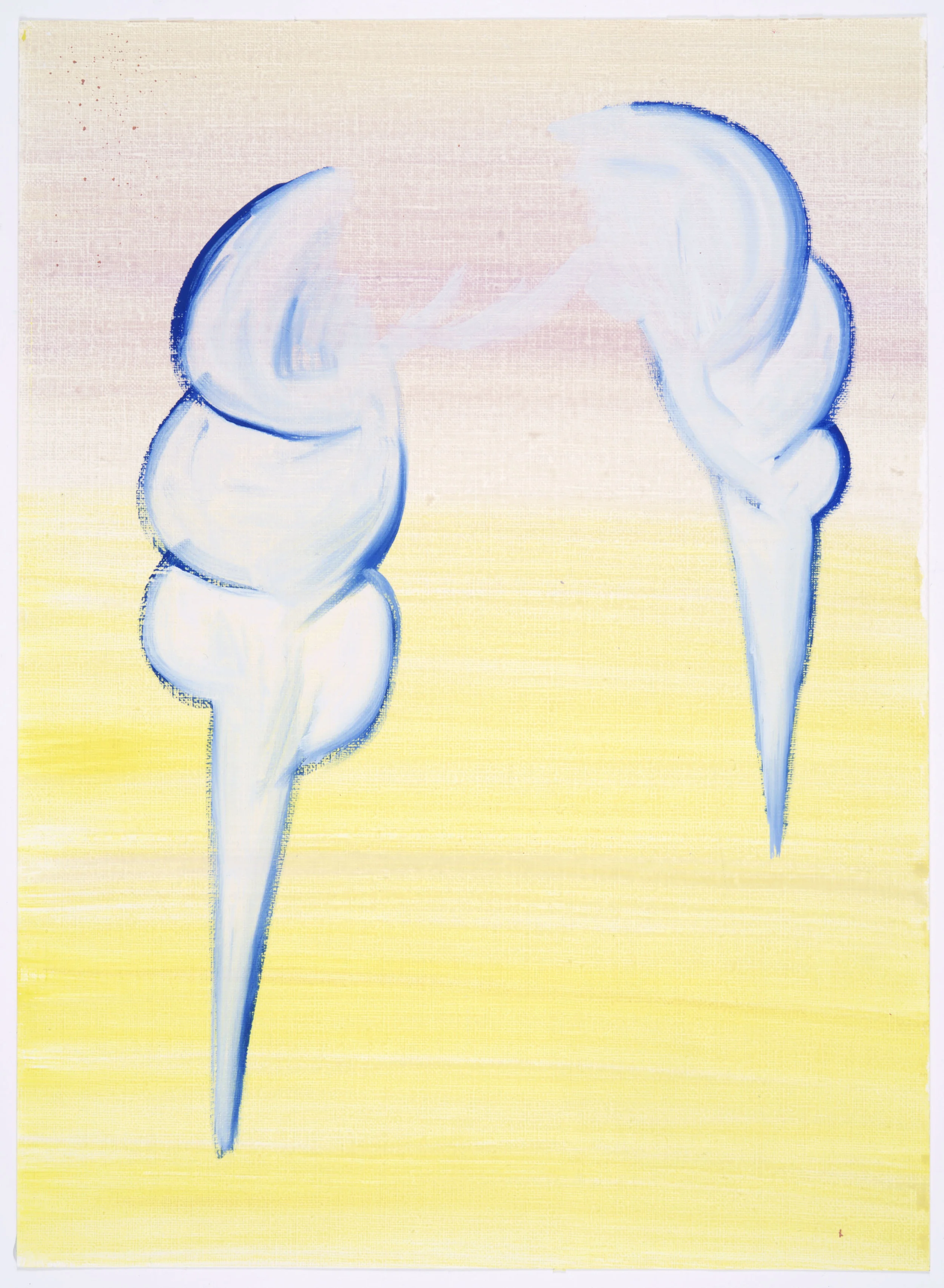Vulnerable painting #73 2017, Oil on paper, 33x24cm