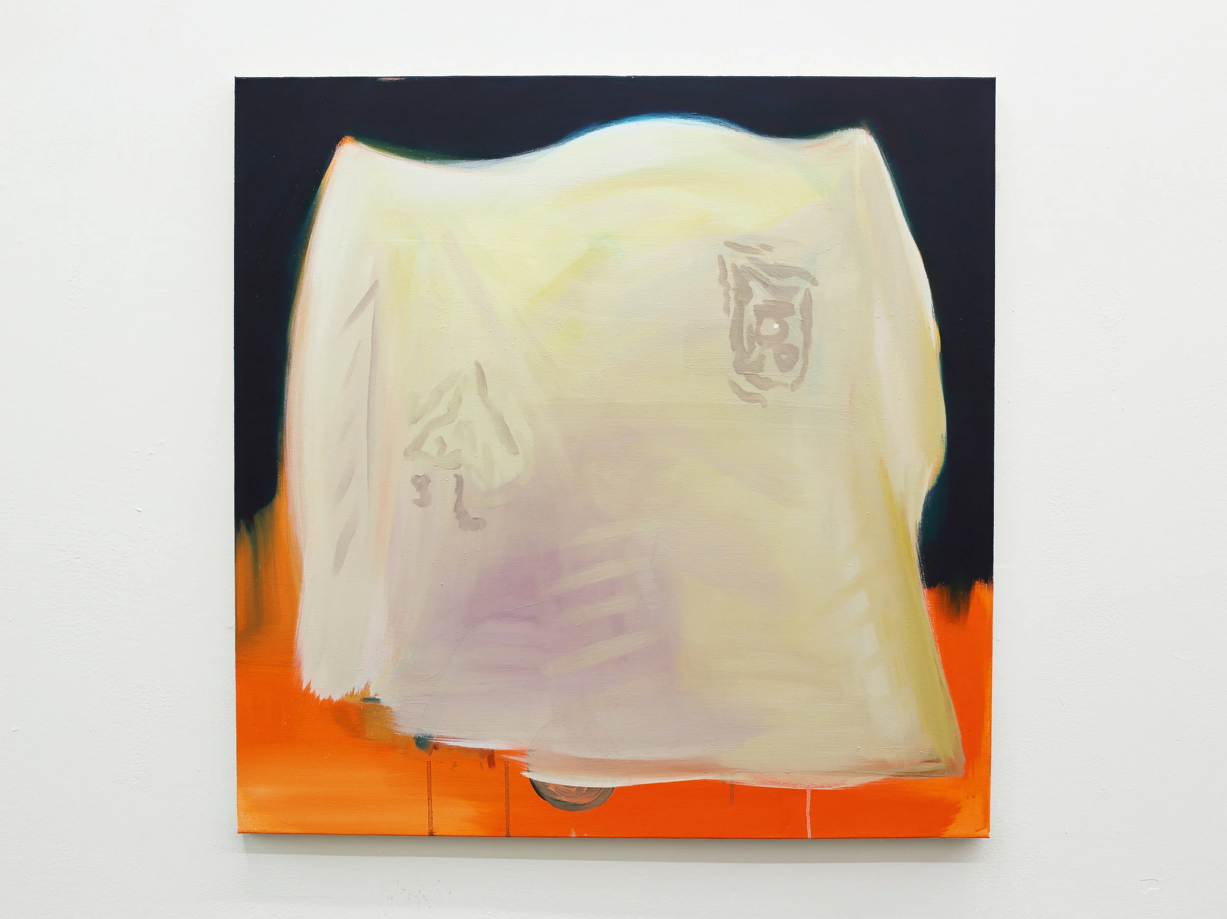   The busiest brushstroke    2018, Oil on canvas, 80x80cm  