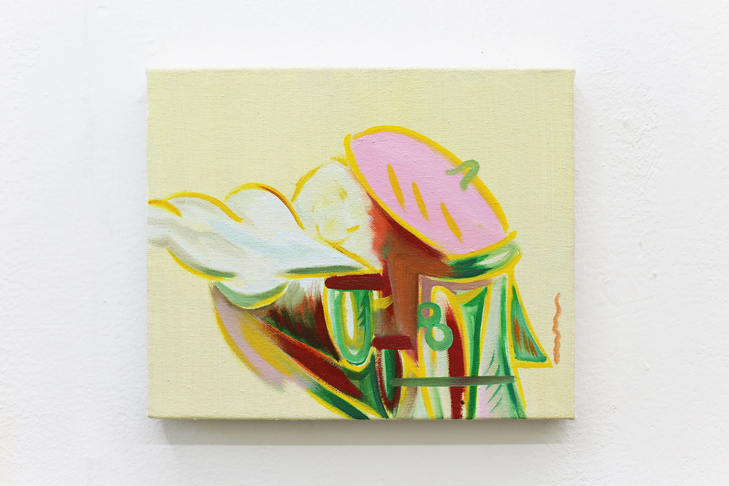 Painter’s eyes, nose, and lips 2018, Oil on canvas, 22x27.3cm