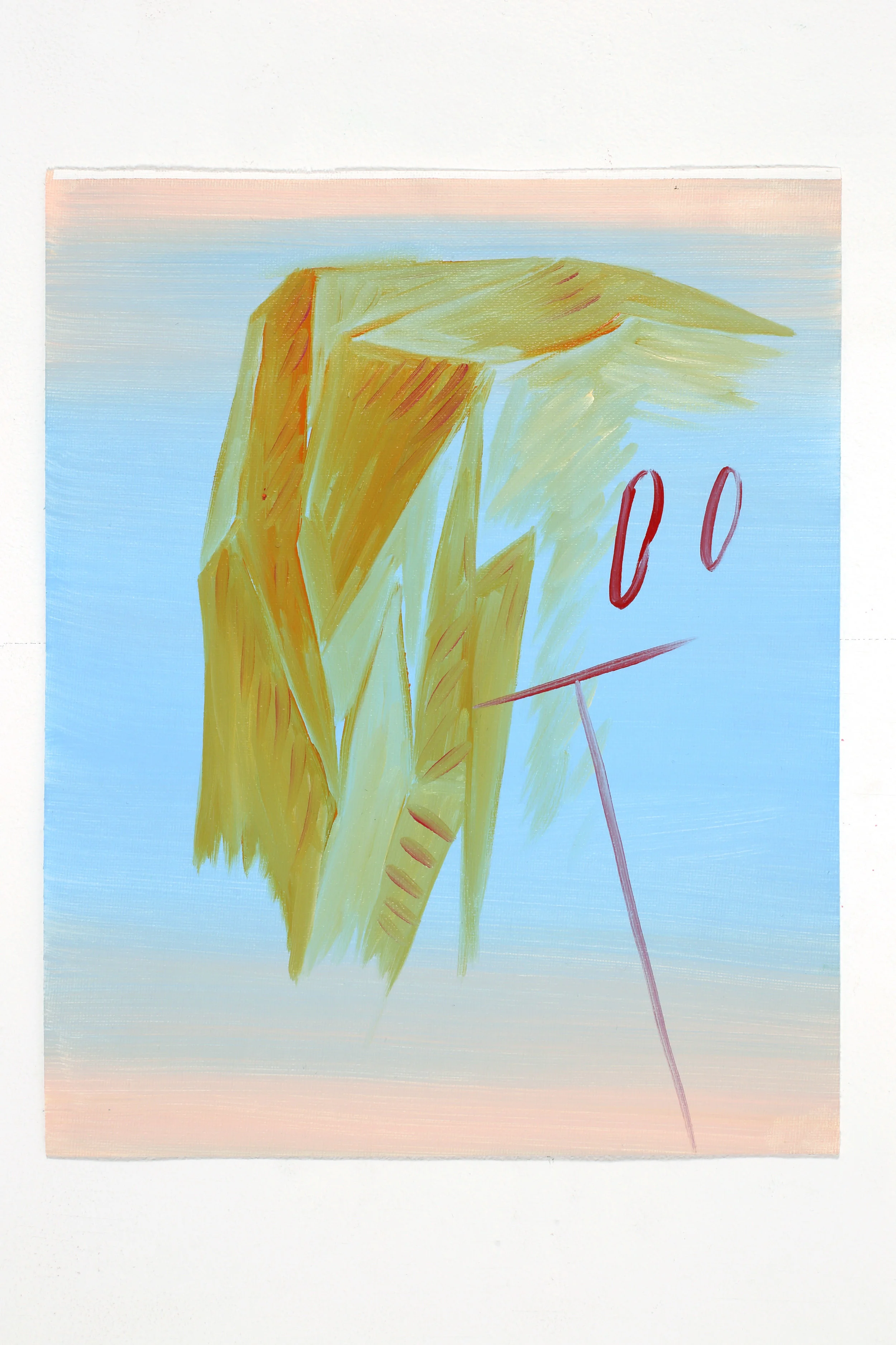 Me (V/P #101) 2017, Oil on unstretched canvas, 30x24cm
