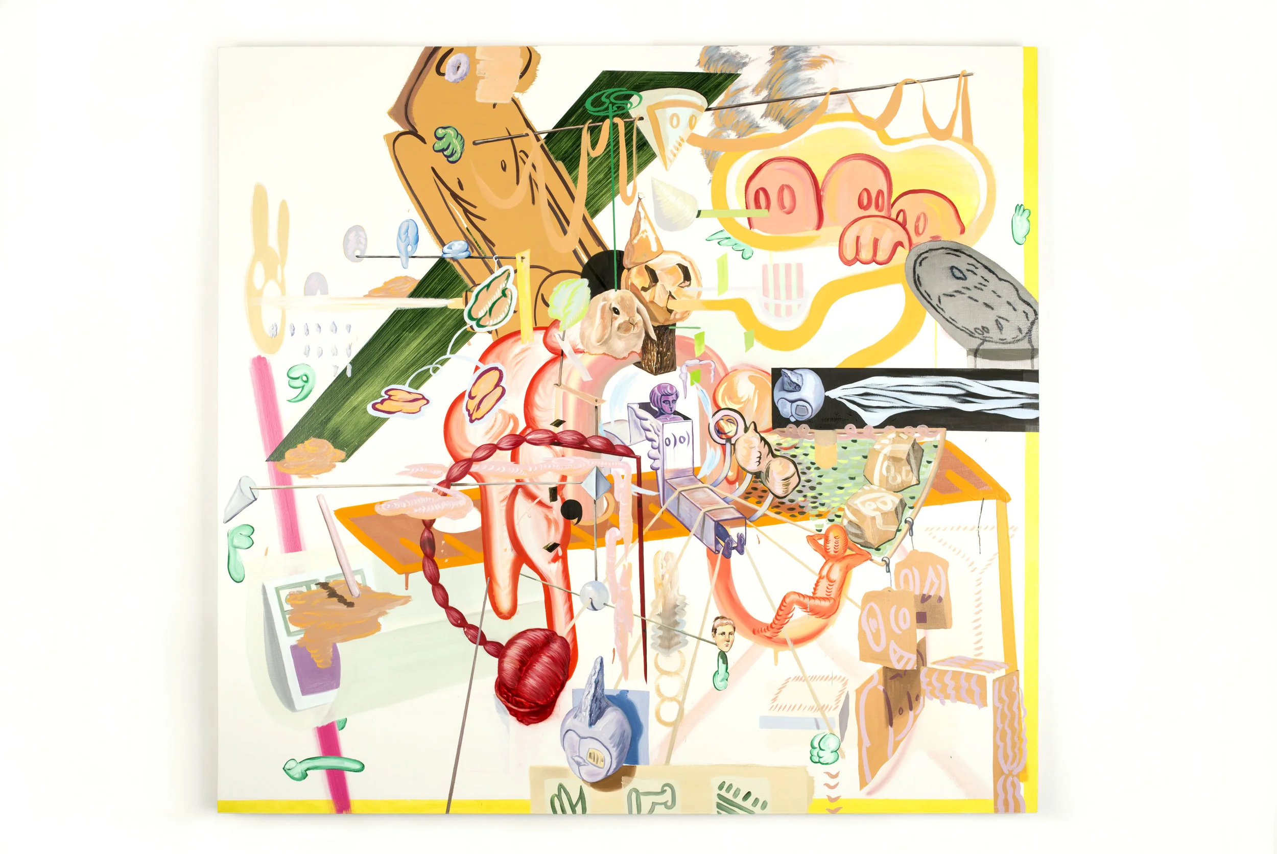 More complex world 2017, Oil on canvas, 140x150cm