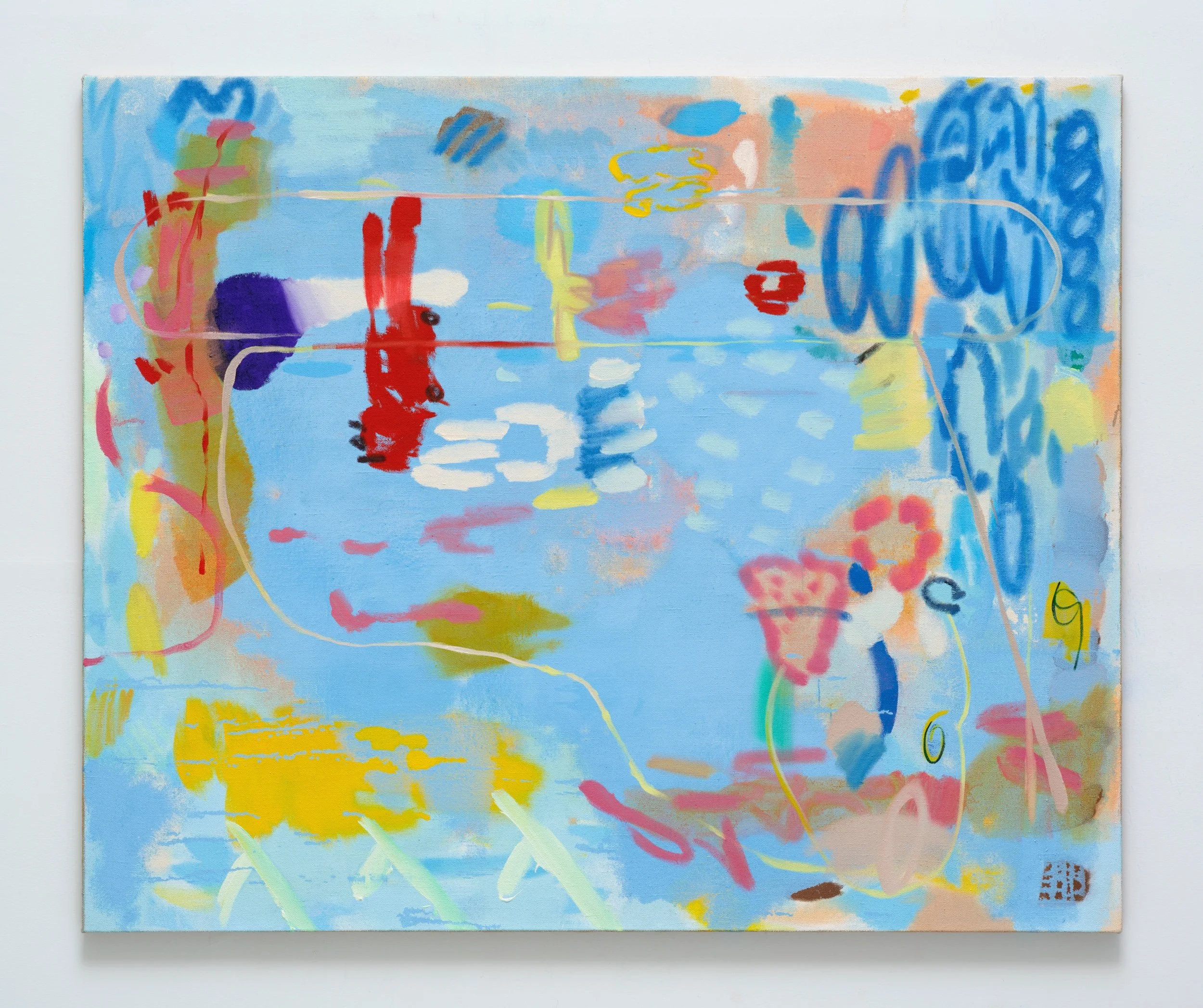 Picture 2-2 2022, Oil on hemp, 140x170cm