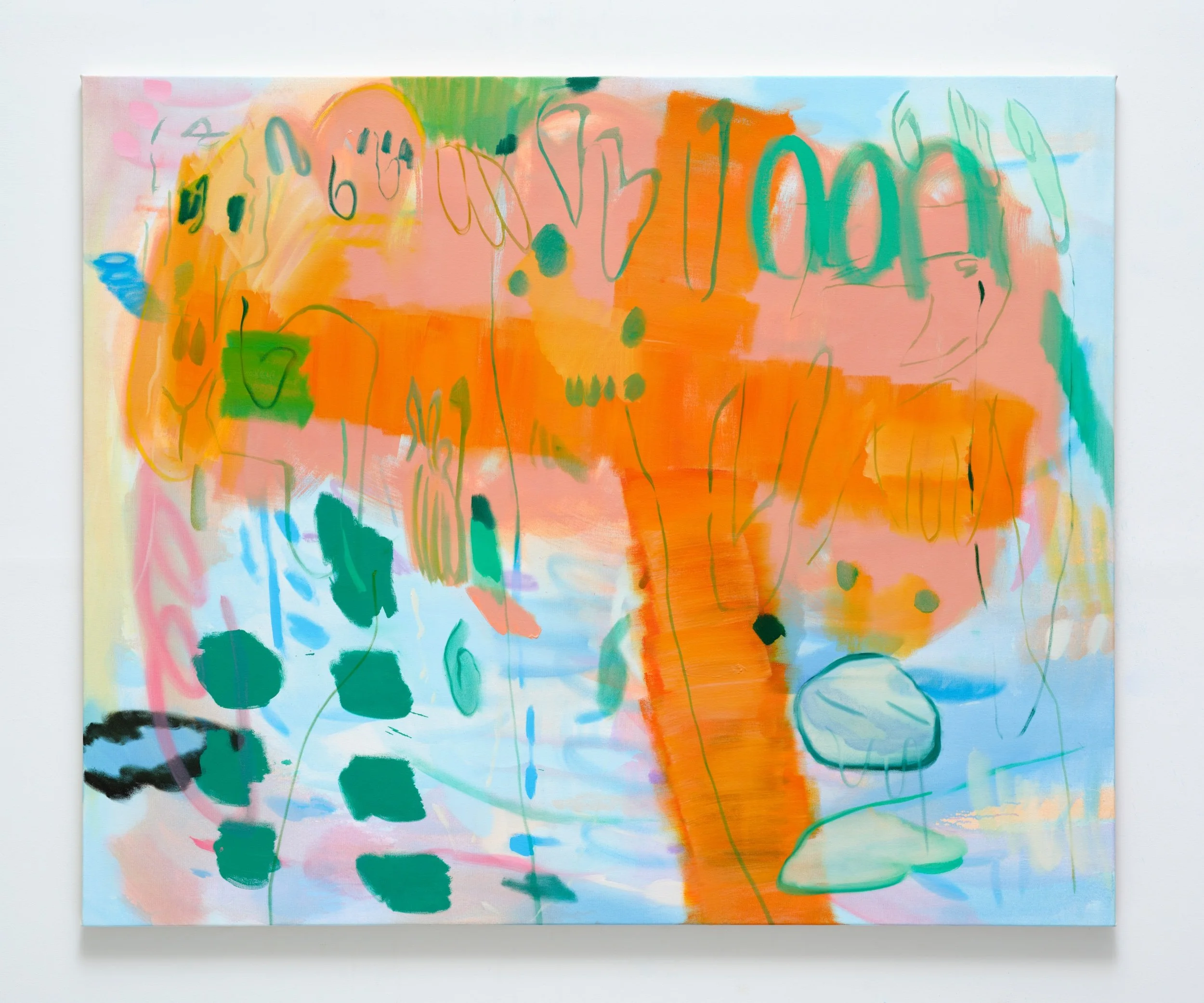 Picture 2-1 2022, Oil on hemp, 140x170cm