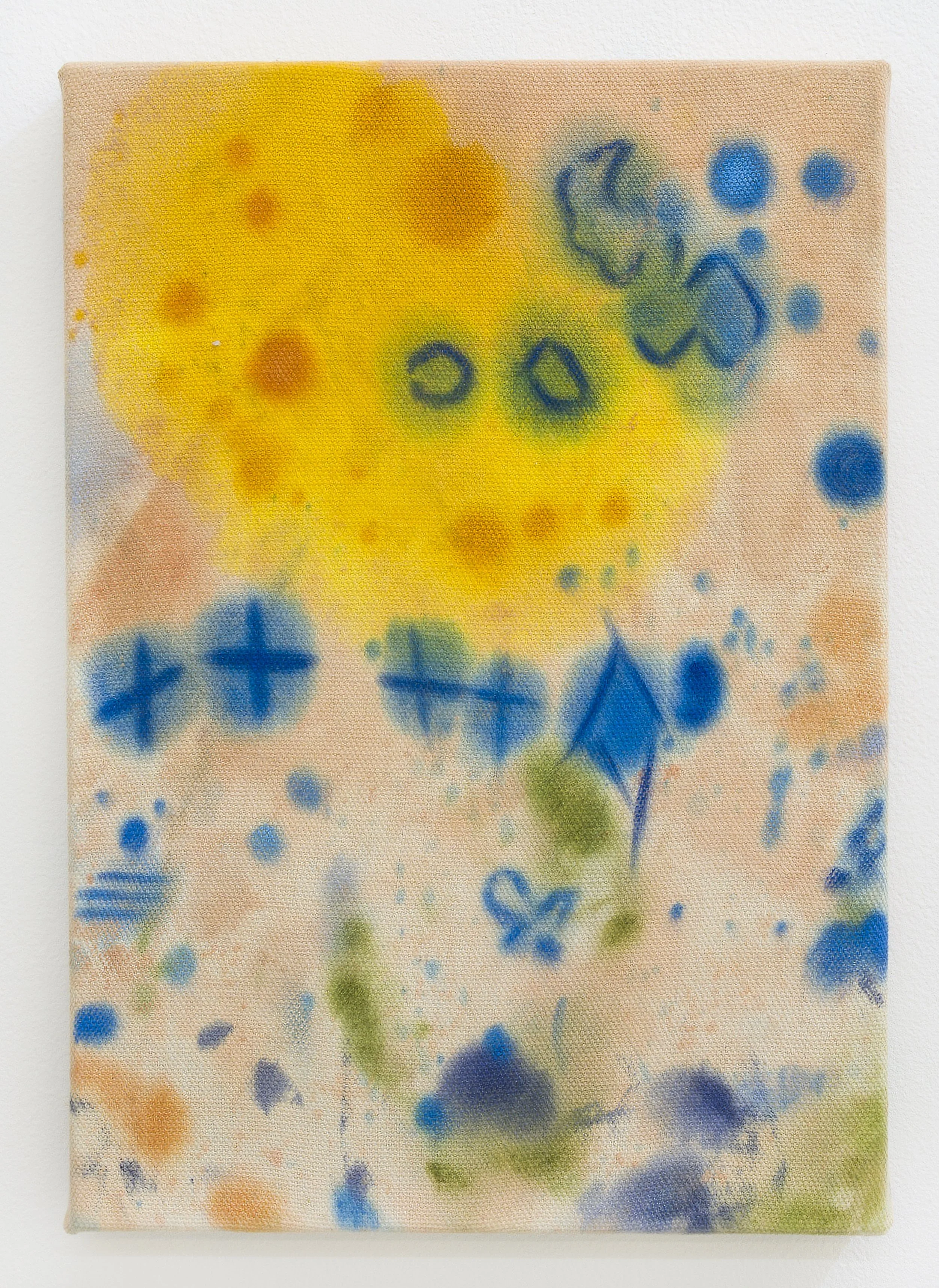 Stained Painting 2023, Oil on cotton, 80.3x65.1cm