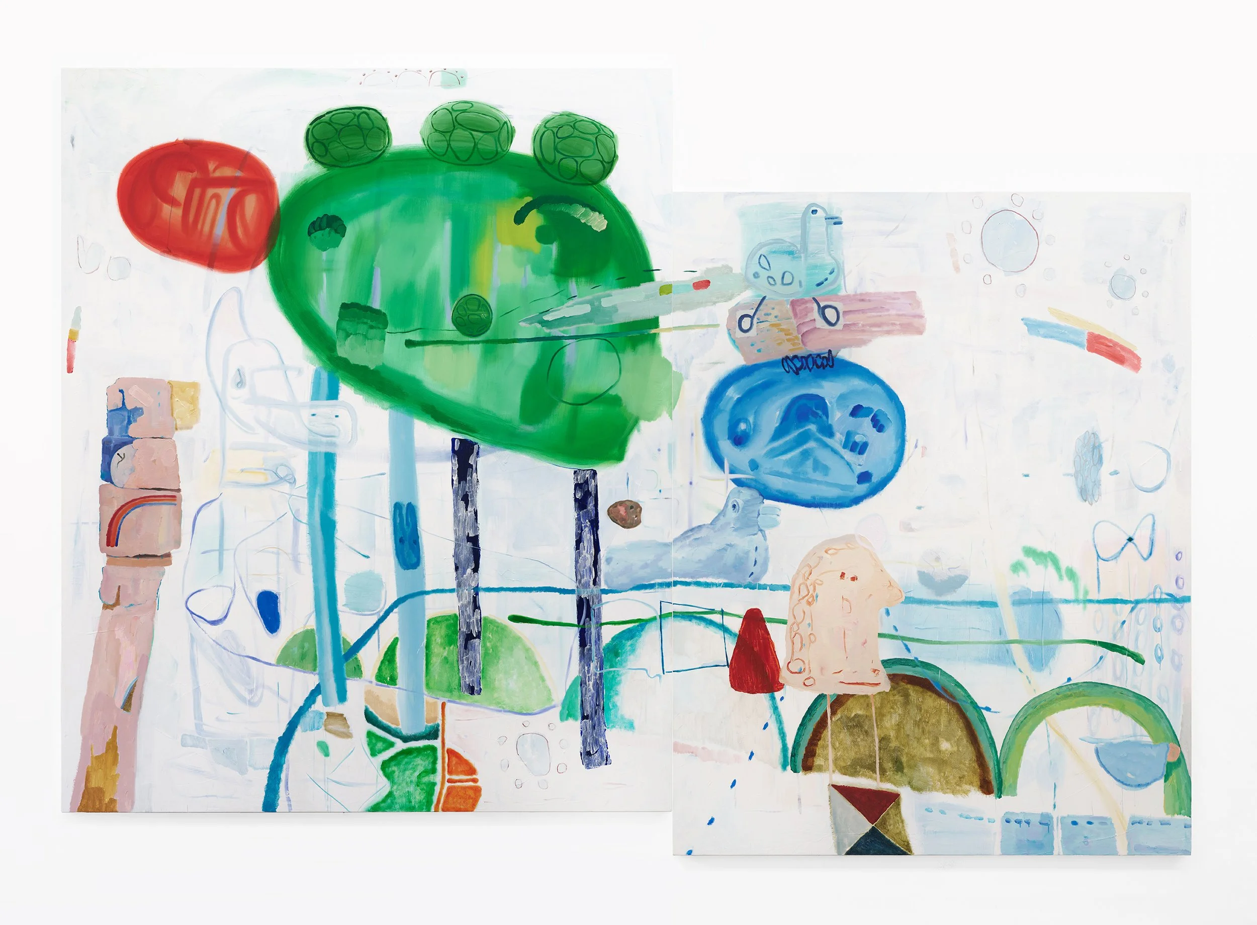 1:41 2024, Oil on canvas, 280x230cm 250x200cm