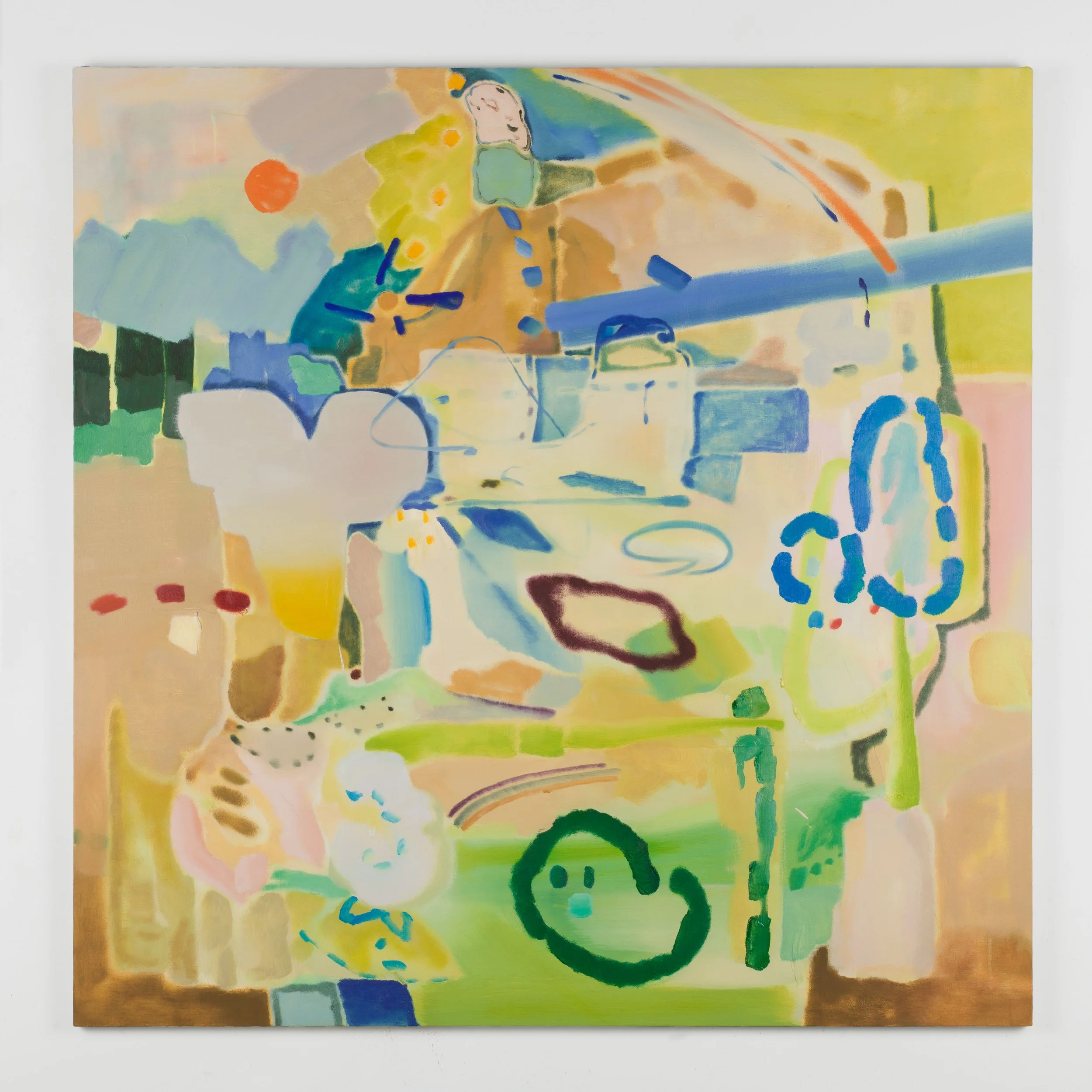 Picture 89 2025, Oil on unprimed canvas, 132×132cm