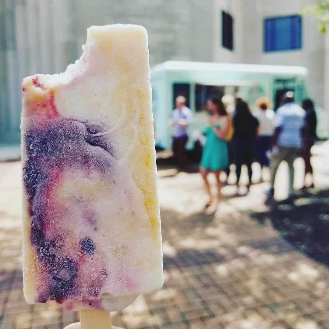 Lemon Buttermilk + Fresh Blackberries + Fresh Peaches