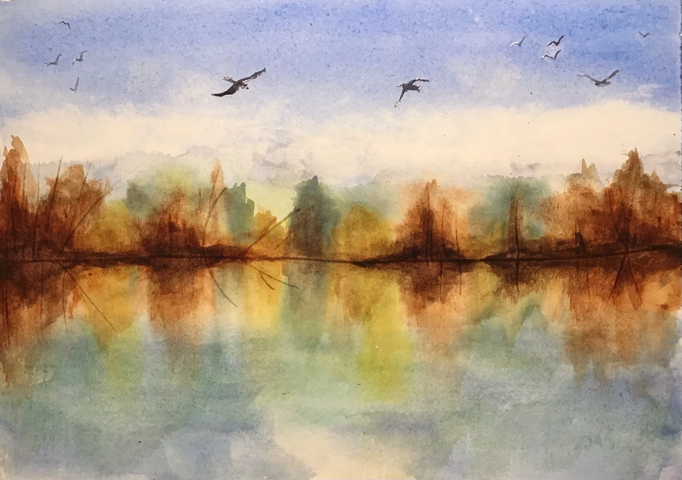 Autumn Reflections_Watercolor_6x9.jpeg