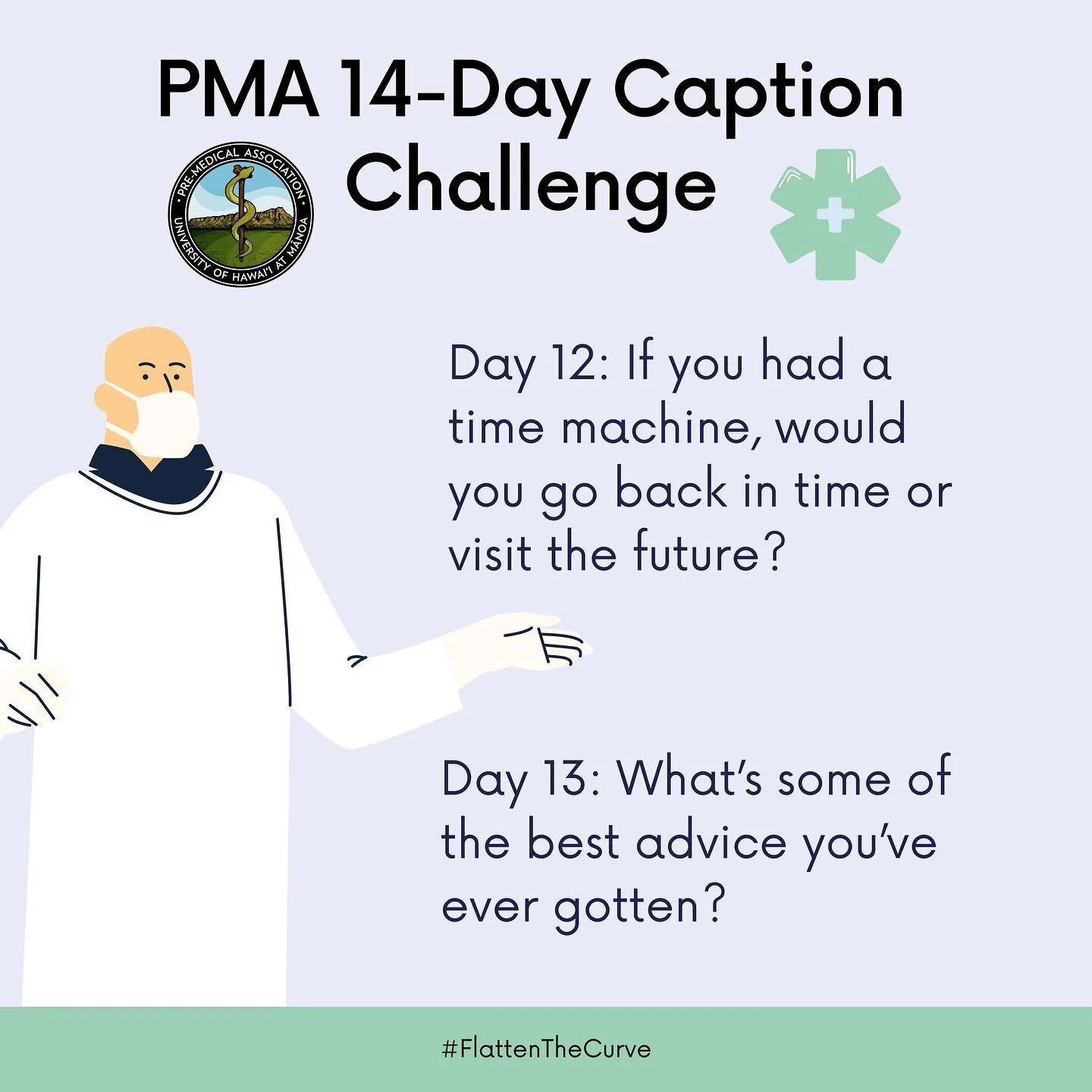Hi everyone, we are on our last legs of this challenge!! Day 12: If you had a time machine, would you go back in time or visit the future? 
Day 13: What's some of the best advice you've ever gotten? 
If I had a time machine, I would go into the futur