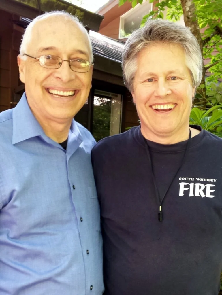 Dr. David Berceli and Leckey in Damascus, Oregon.