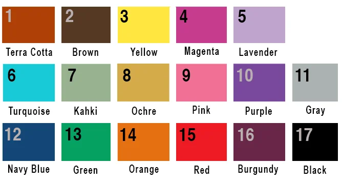 hat liner COLOR PALETTE (c) Arts And minds studio inc